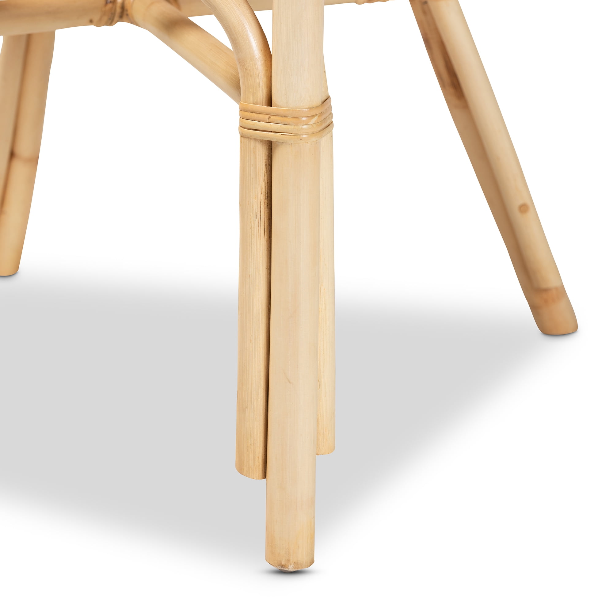 bali & pari Kaka Rattan BOHO Dining Chair, Natural Brown - Image 7