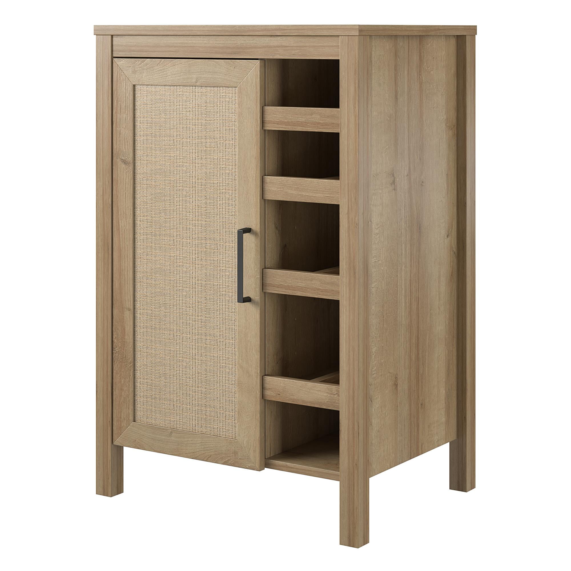 Wimberly Bar Cabinet, Natural with Faux Rattan - Image 5