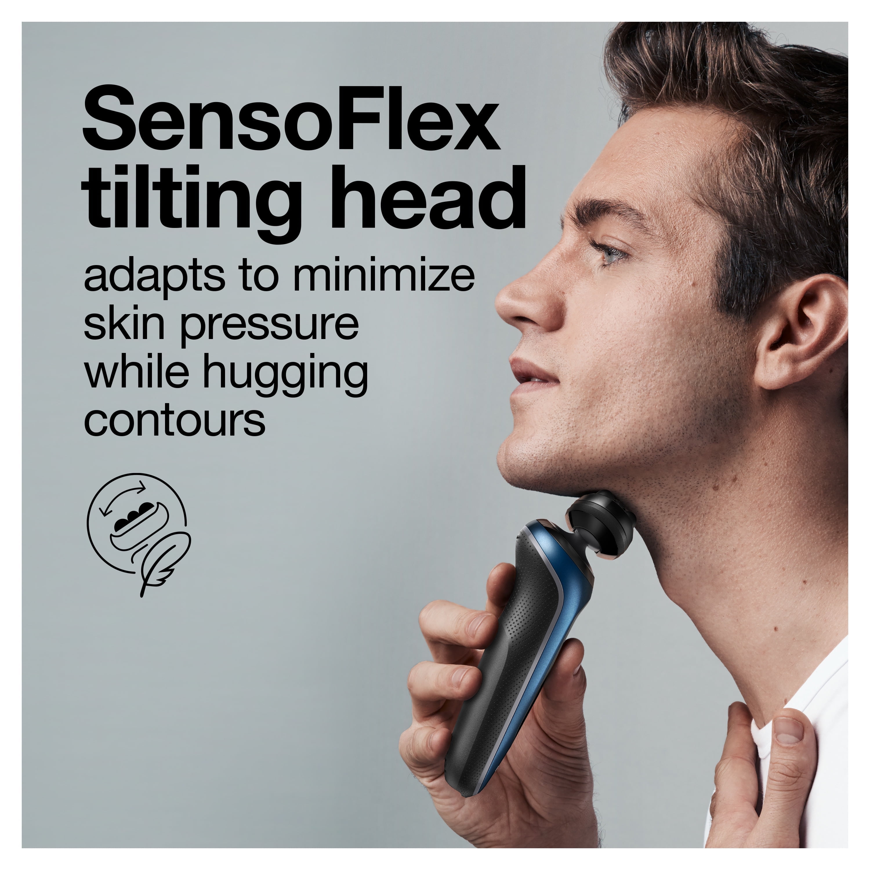 Braun Series 6 6072cc Men's Electric Shaver with Precision Trimmer, Blue - Image 6