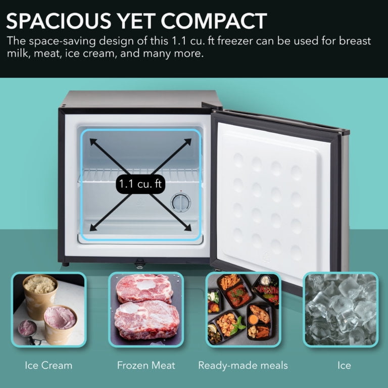 Whynter 1.1 cu. ft. Energy Star Upright Freezer with Lock CUF-112SS - Image 6