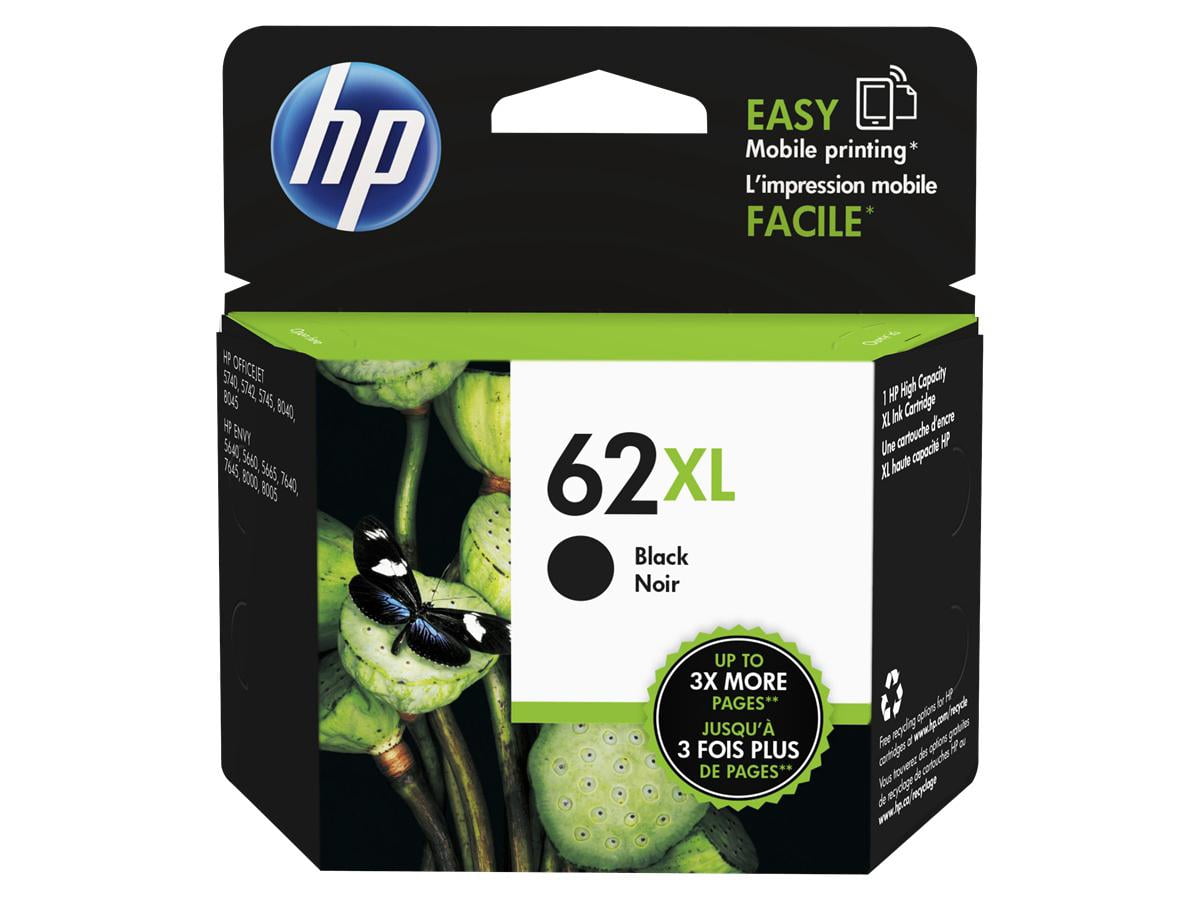 HP 62XL Value Pack - 2-pack - High Yield - black, color (cyan, magenta, yellow) - original - ink cartridge / paper kit - for ENVY 55XX, 56XX, 76XX; Officejet 200, 250, 57XX, 8040 - Image 3