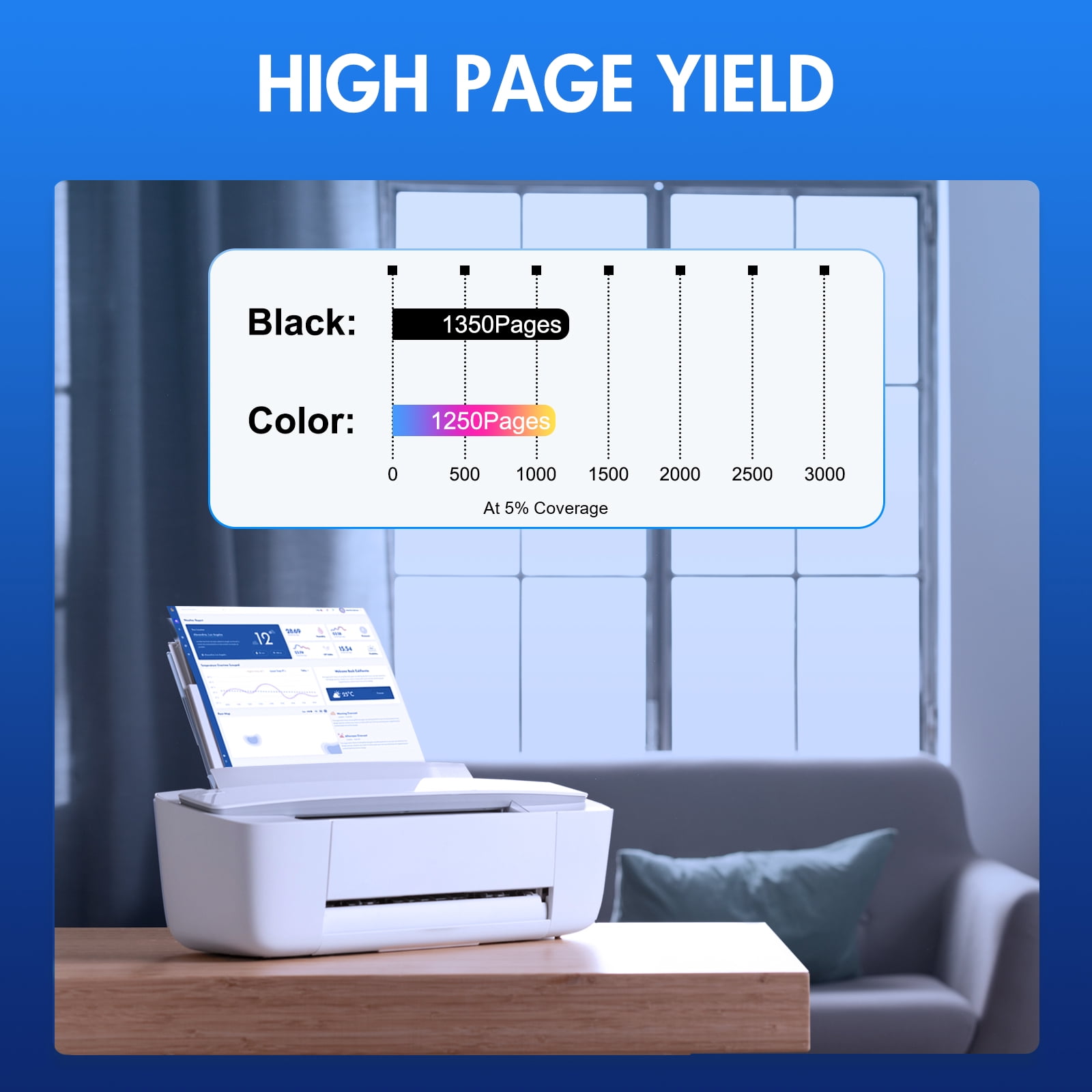 067 067H Toner Cartridge 4-Pack Compatible for Canon 067 067H for Canon imageCLASS MF656Cdw LBP632Cdw MF653Cdw LBP633Cdw MF654Cdw MF650 LBP630 Series Printer High Yield CRG-067 CRG067 Ink - Image 4