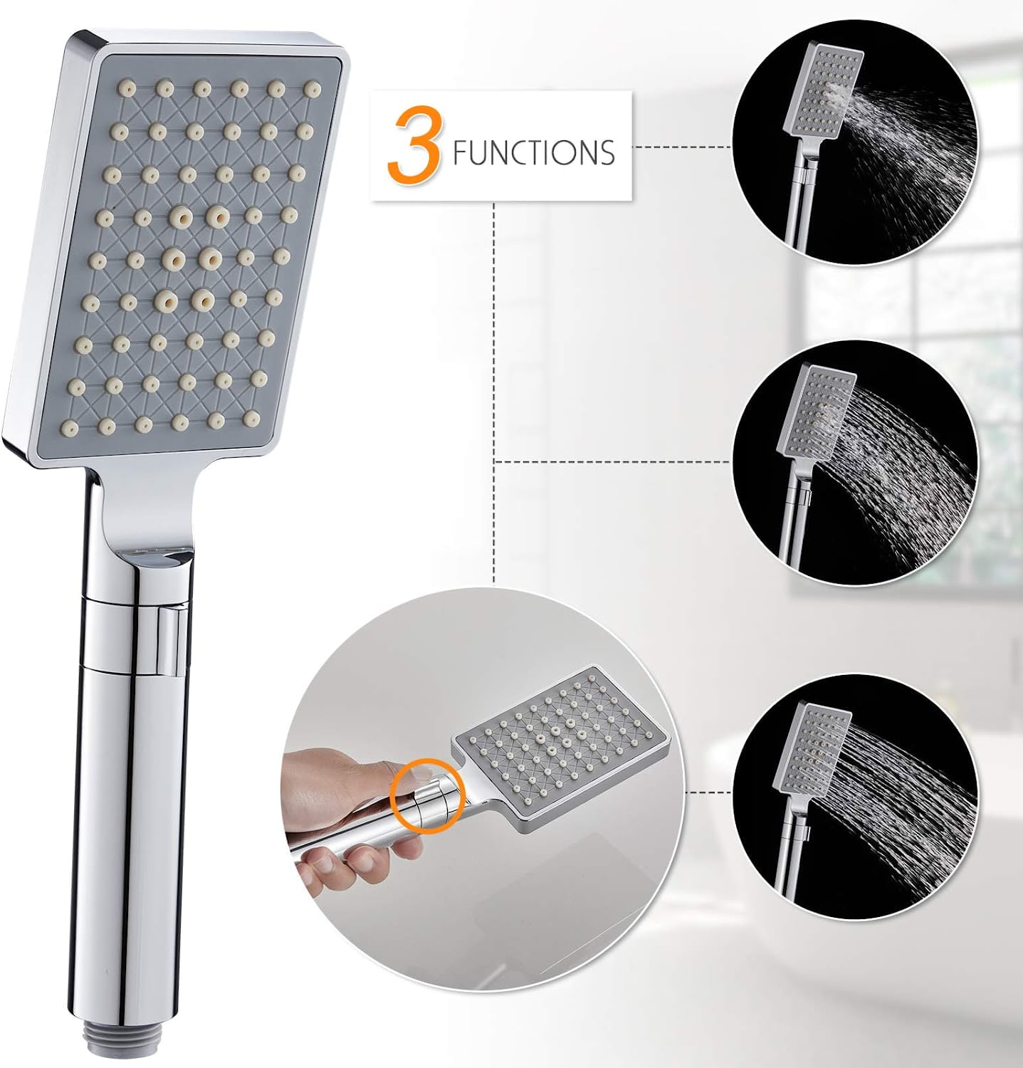 Zovajonia LED Shower Panel Tower System, Multi-Functions Shower Tower, Waterfall Showerhead, Shower Jets, Stainless Steel Rain Shower System Oil Rubbed Bronze - Image 16