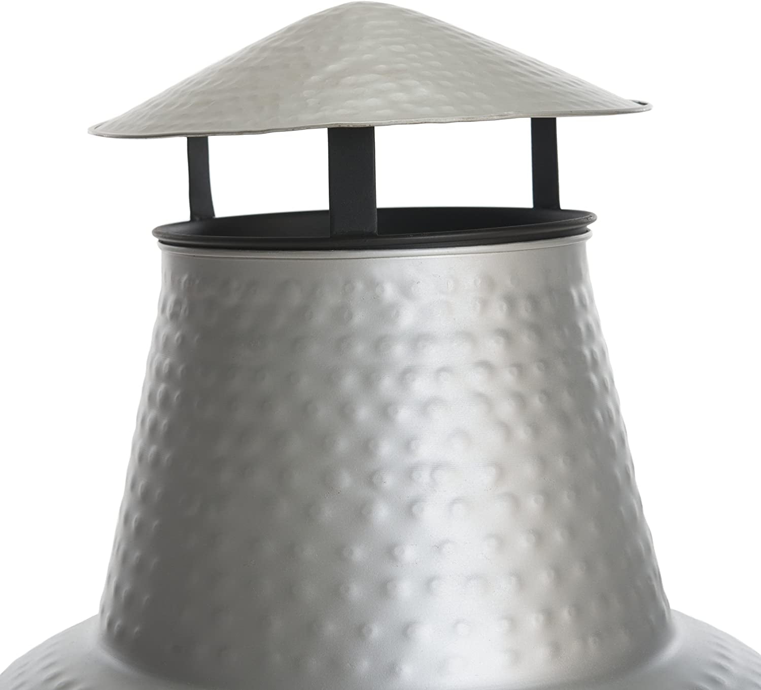 Safavieh 40" Silver Finish Iron Chiminea - Image 5