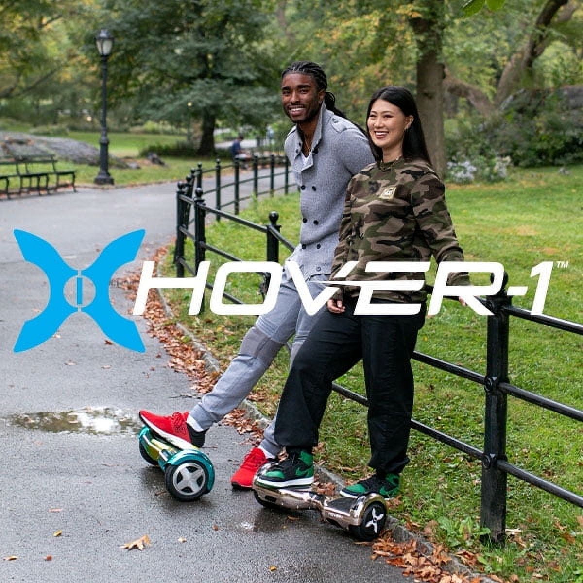 Hover-1 Helix UL Certified Electric Hoverboard, 6.5in LED Wheels, Bluetooth Speaker, Gunmetal Gray - Image 6