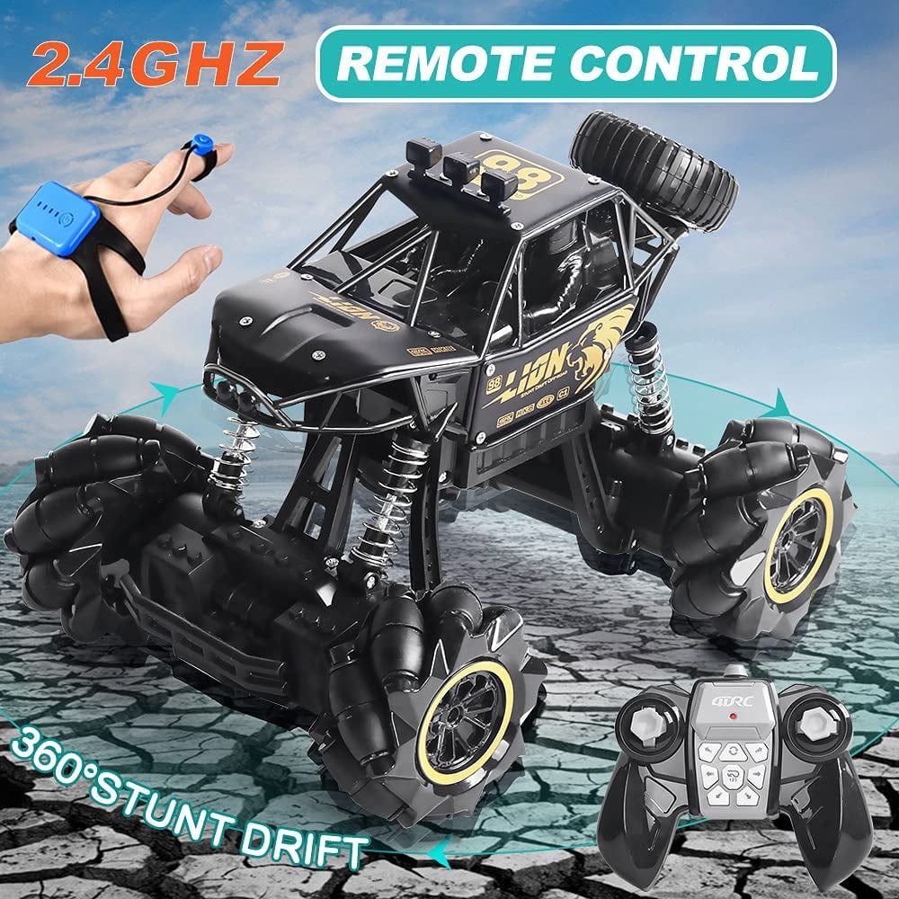 4DRC C3 RC Cars off Road Truck Remote Control Car 1:16 Metal Shell 2.4G 4WD Dual Motors,All Terrain Hobby Truck with 3 Batteries Black - Image 3