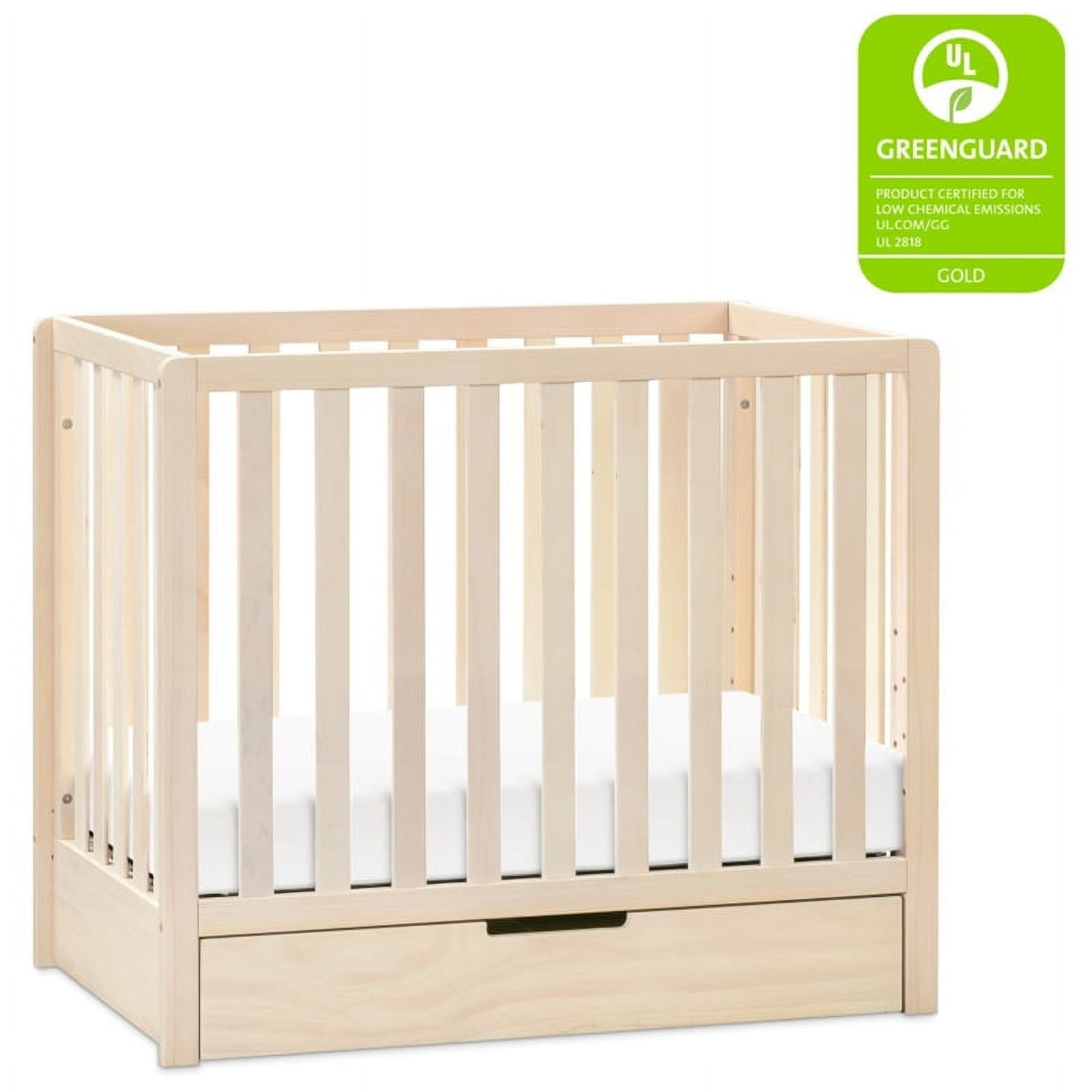 Carter's by DaVinci Colby 4-in-1 Convertible Mini Crib with Trundle in Washed Natural - Image 7