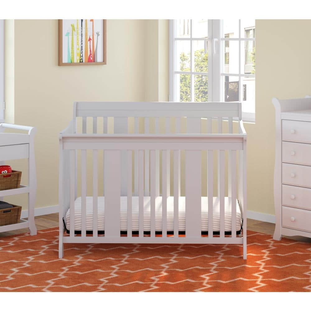 Storkcraft Tuscany 4-in-1 Convertible Baby Crib White - Image 11