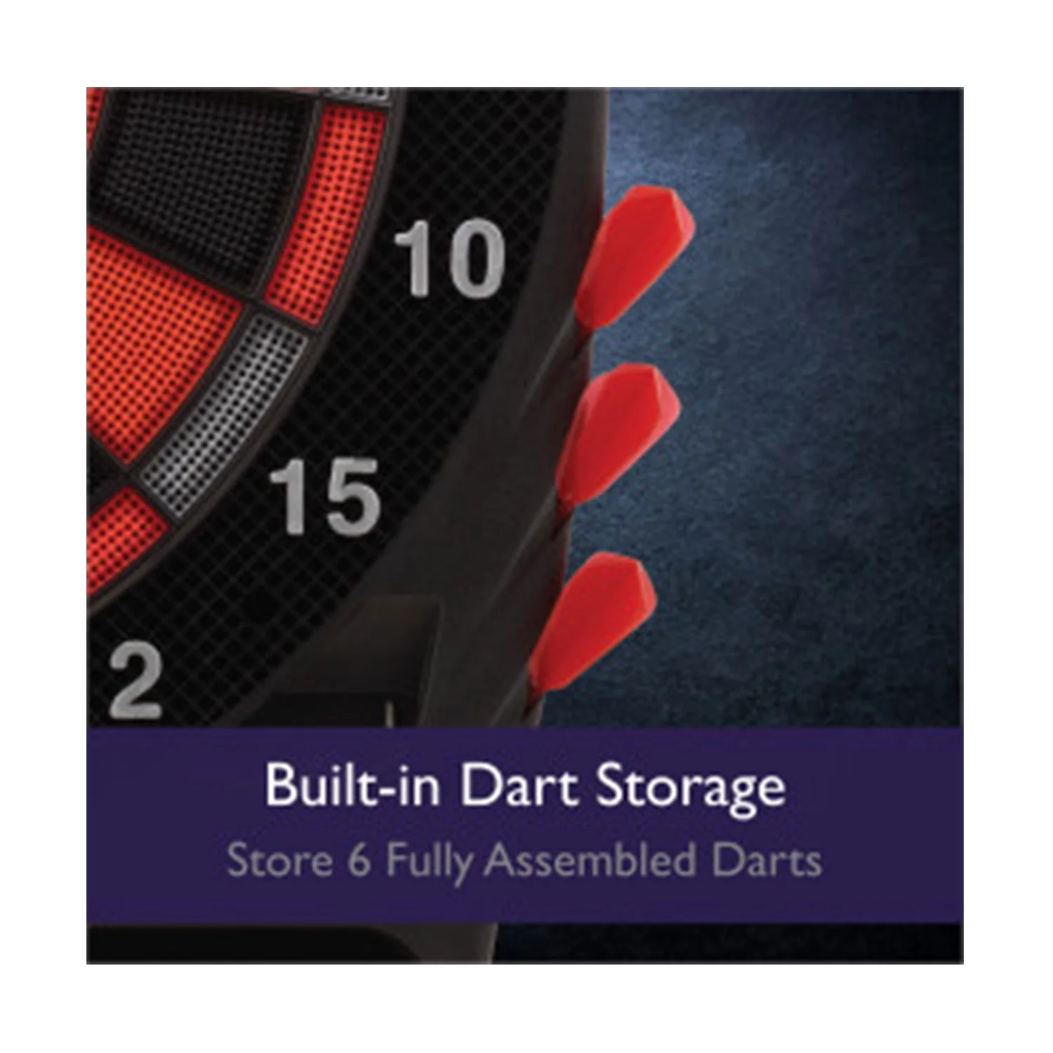 Viper 800 Electronic Soft Tip Dartboard Cabinet Set with Darts for Game Room - Image 3