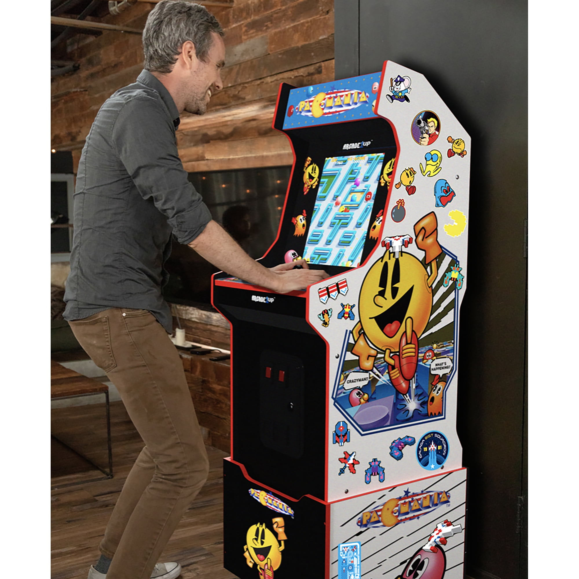 Arcade1UP - 14 Games in 1, PAC-MAN Customizable Video Game Arcade Featuring PAC-MANIA and includes 100 Bonus Stickers - Image 6