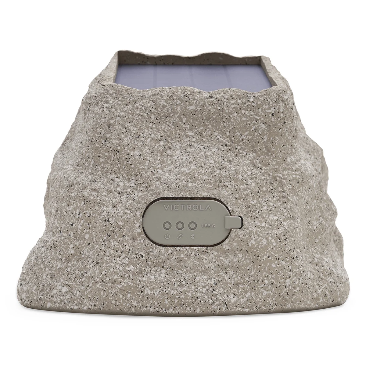 Victrola Rock Speaker Connect Bluetooth Outdoor Speaker with Solar Charging - Each (Stone) - Image 4
