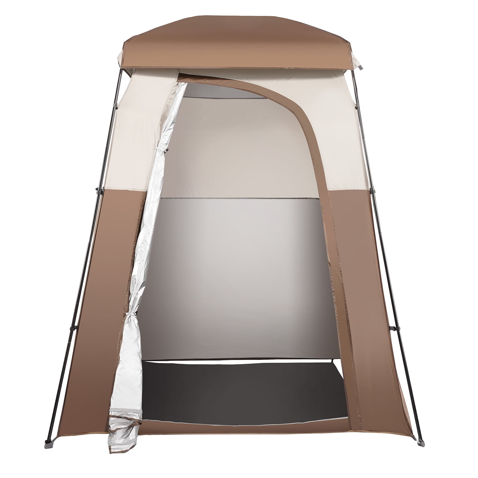 BENTISM Camping Shower Tent, 66" x 66" x 87" 1 Room Oversize Outdoor Portable Shelter, Privacy Tent with Detachable Top, Pockets, Hanging Rope and Clothesline - Image 9