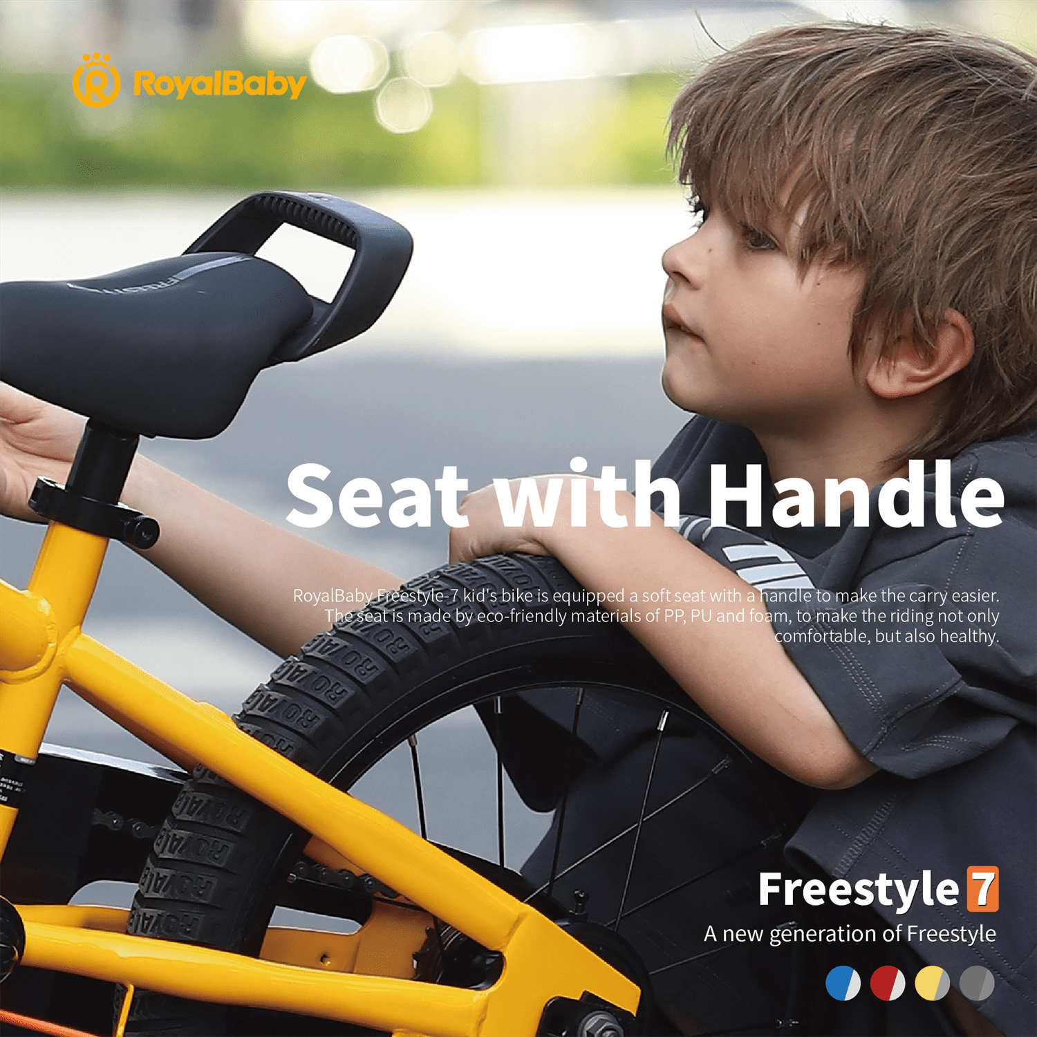 Royalbaby Freestyle 7 Kids Bike Toddlers 16 Inch Wheel Dual Handbrakes Bicycle Beginners Boys Girls Ages 3-5 Years, Kickstand and Water Bottle Included, Blue - Image 8