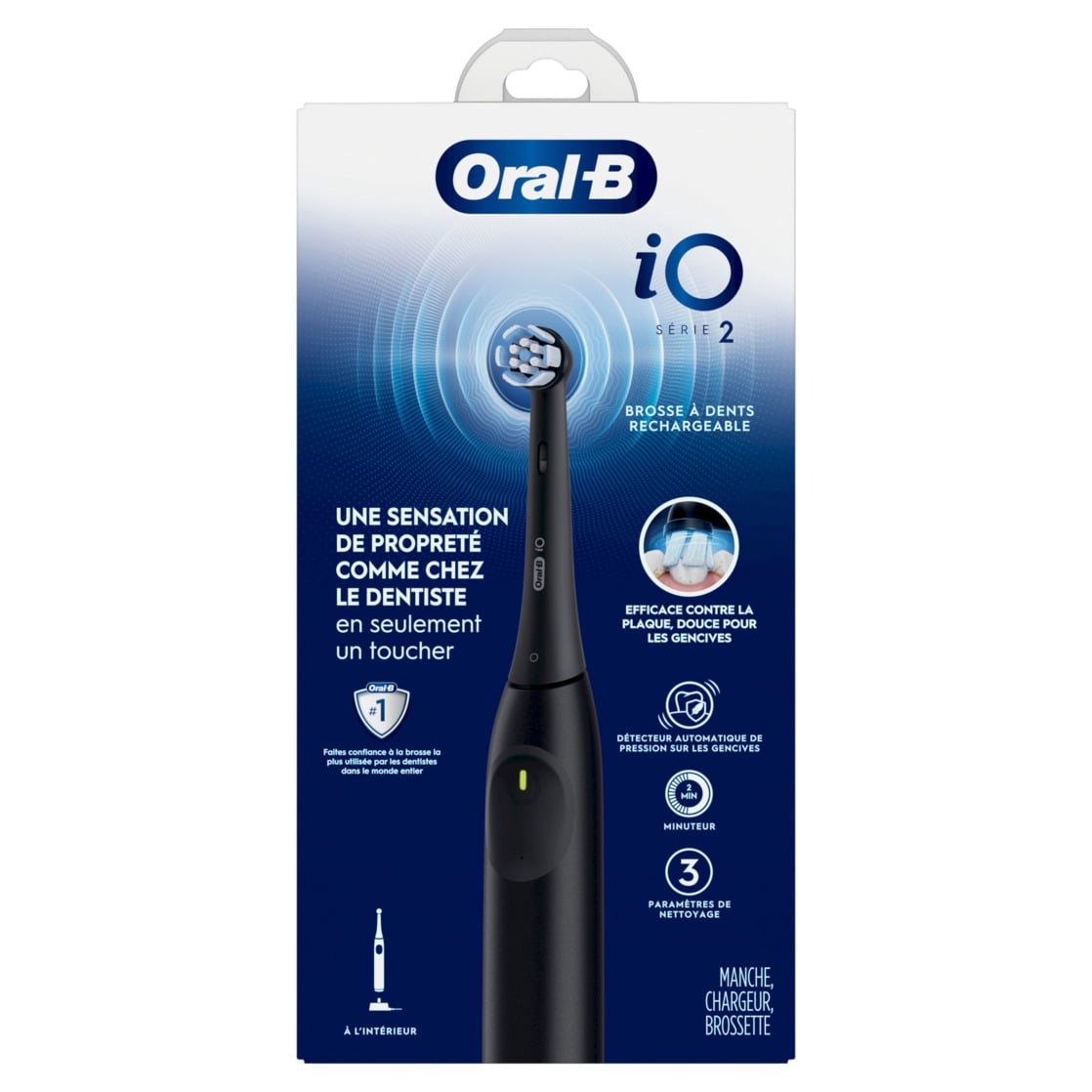 Oral-B iO Series 2 Rechargeable Electric Toothbrush, Night Black with 1 Gentle Care Brush Head for Adults and Children 3+ - Image 12