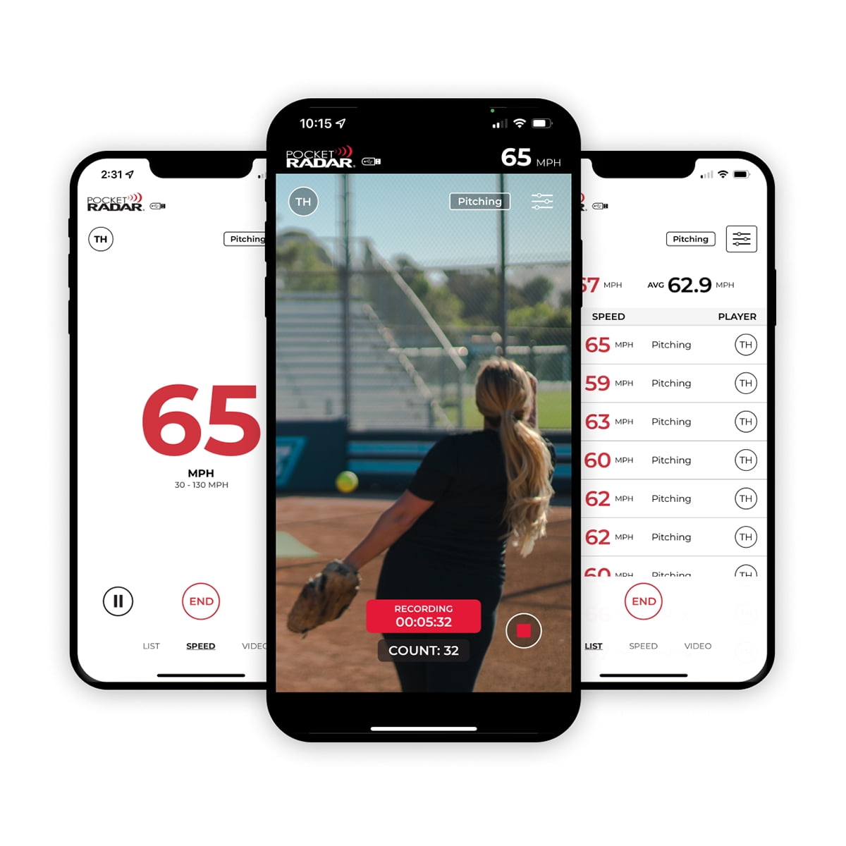Pocket Radar Smart Coach Speed Gun for Baseball, Hockey, Softball with Accurate Pitching & Sports Speed Measurement, Portable Baseball Radar Gun Compatible with Pocket Radar App - Image 4