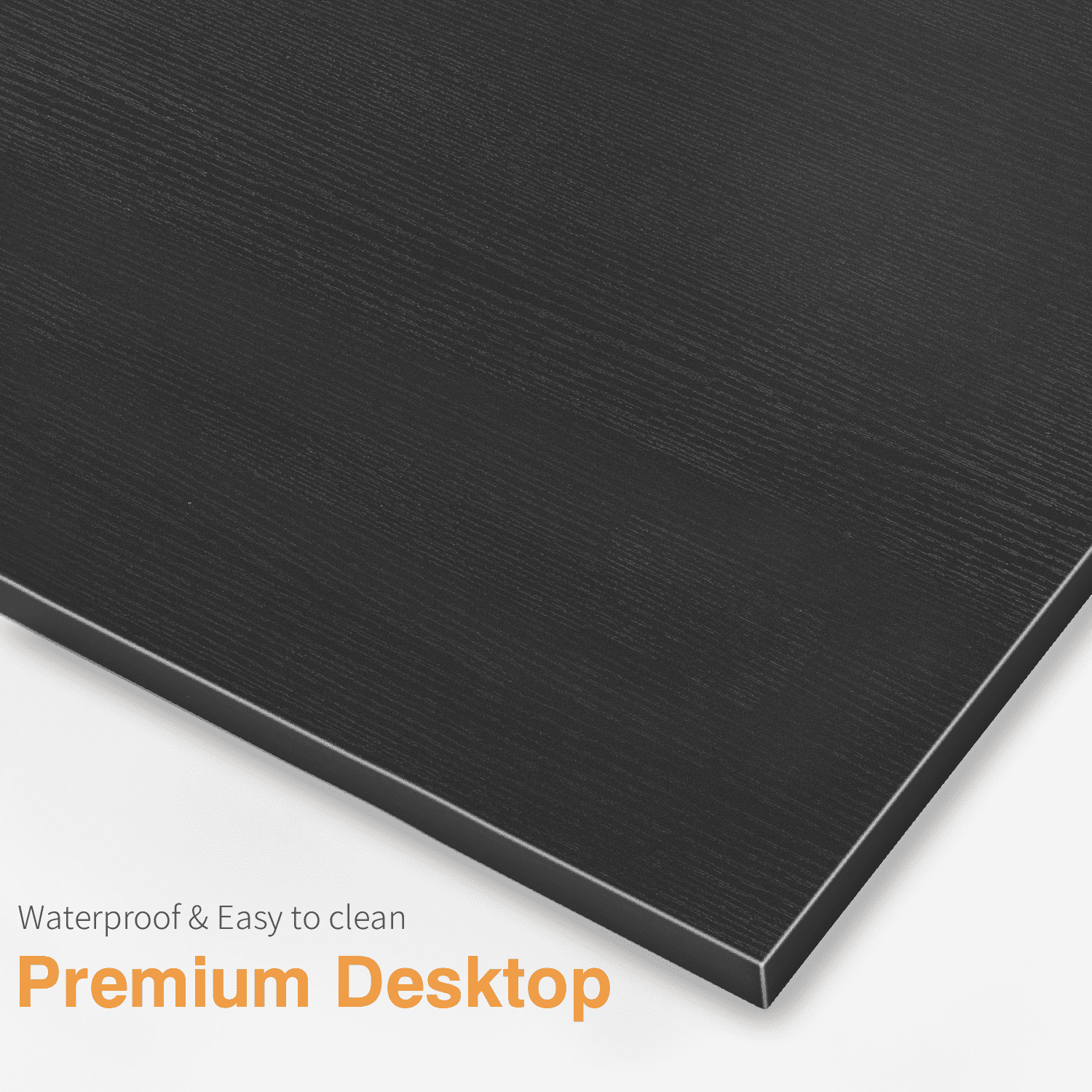 Vineego L-Shaped Computer Desk Modern Corner Desk Home Office Writing Sturdy Workstation with Movable Table, Black - Image 5