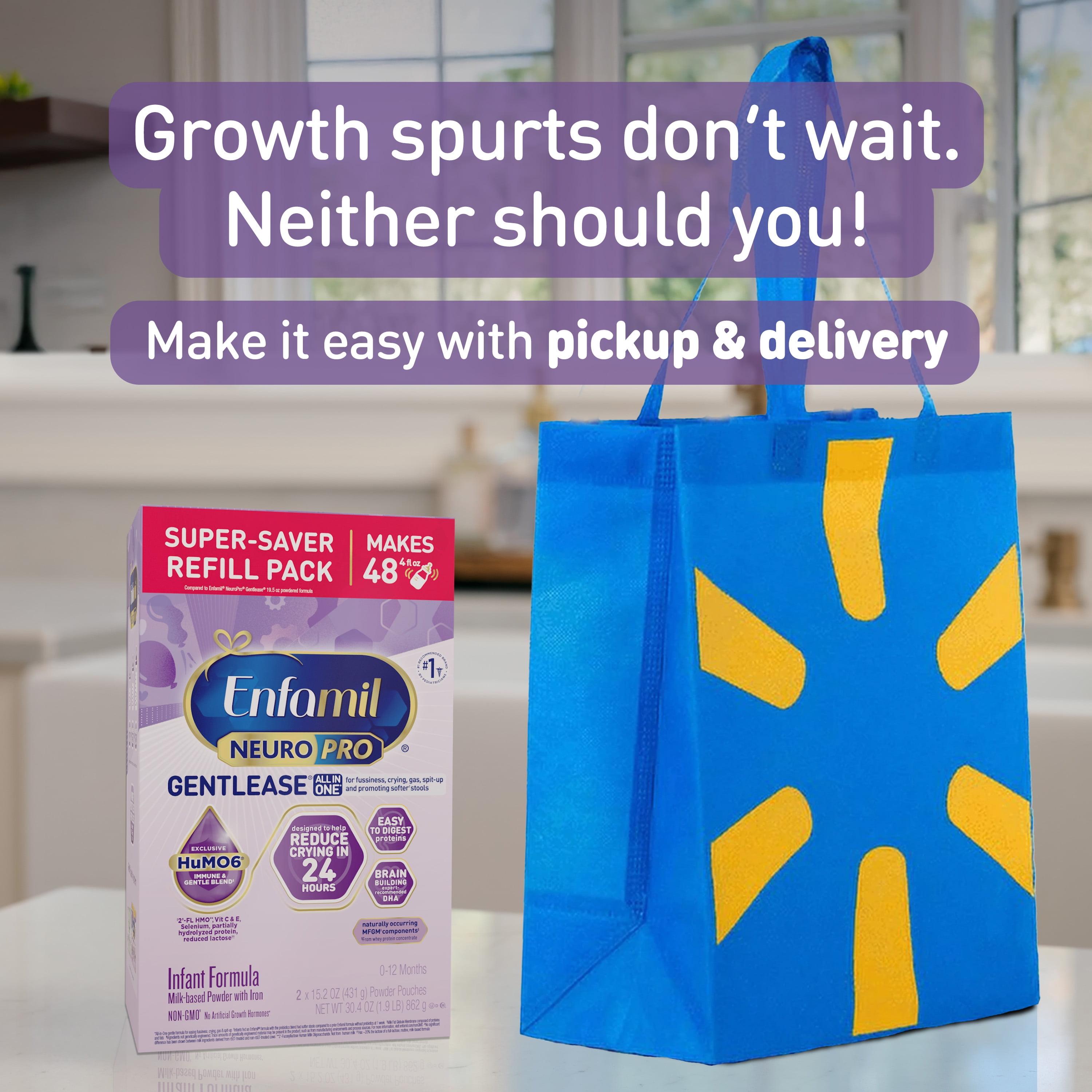 Enfamil NeuroPro Gentlease Baby Formula for Easing Fussiness, Gas, Spit-up in 24 Hrs, 30.4 Oz, 4 Boxes - Image 12