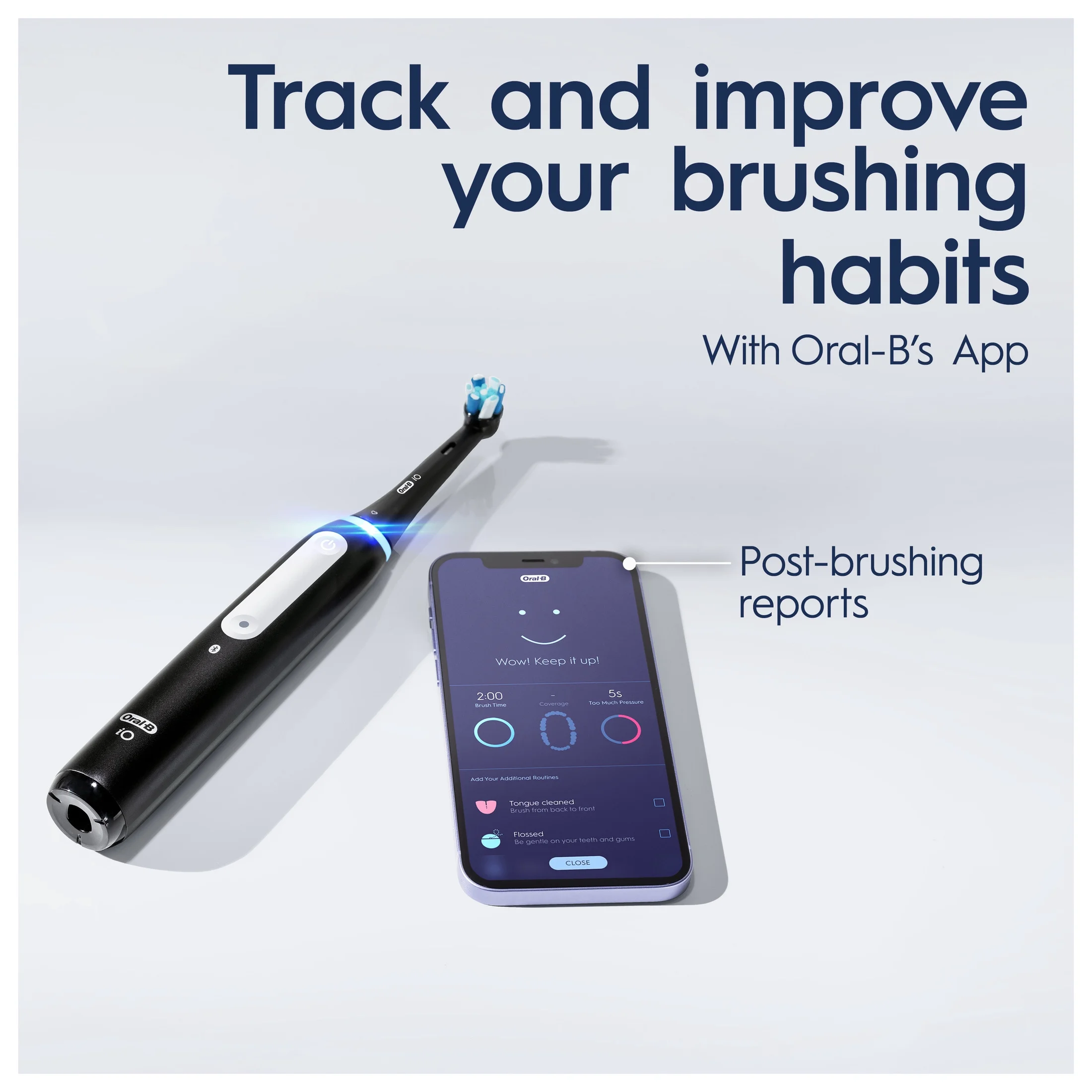 Oral-B iO Series 4 Electric Toothbrush with (1) Brush Head, Rechargeable, Black - Image 12
