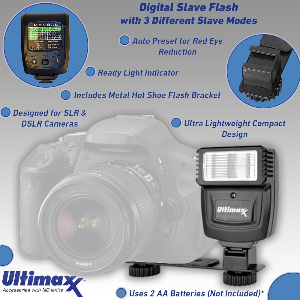 Ultimaxx 58MM Accessory Kit for Canon EOS Rebel T7, T6, T5, T3, LC-E10 & More - Includes: 2x LP-E10 Replacement Batteries, Water Resistant Backpack, Professional 2.2x Telephoto Lens Attachment & More - Image 9