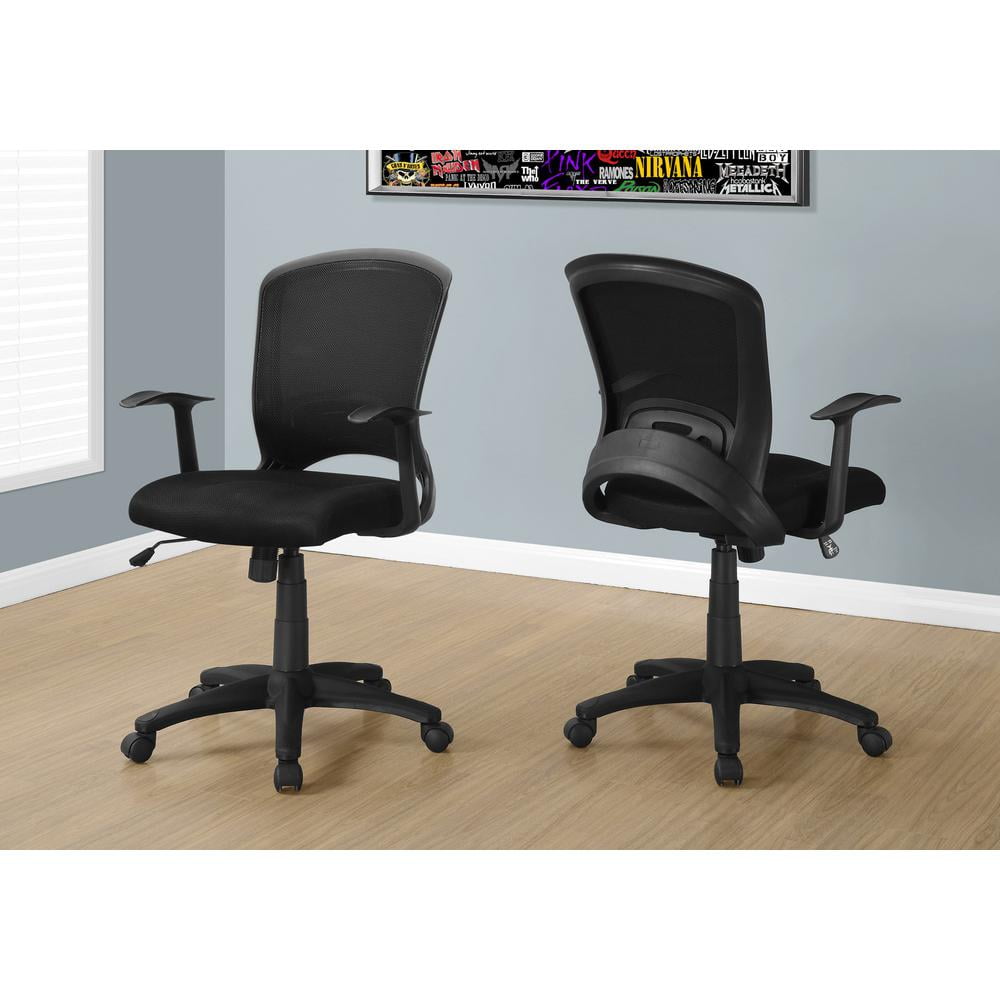Monarch Specialties Office Chair, Swivel, Ergonomic, Armrests, Computer Desk, Work, Black Mesh - Image 10