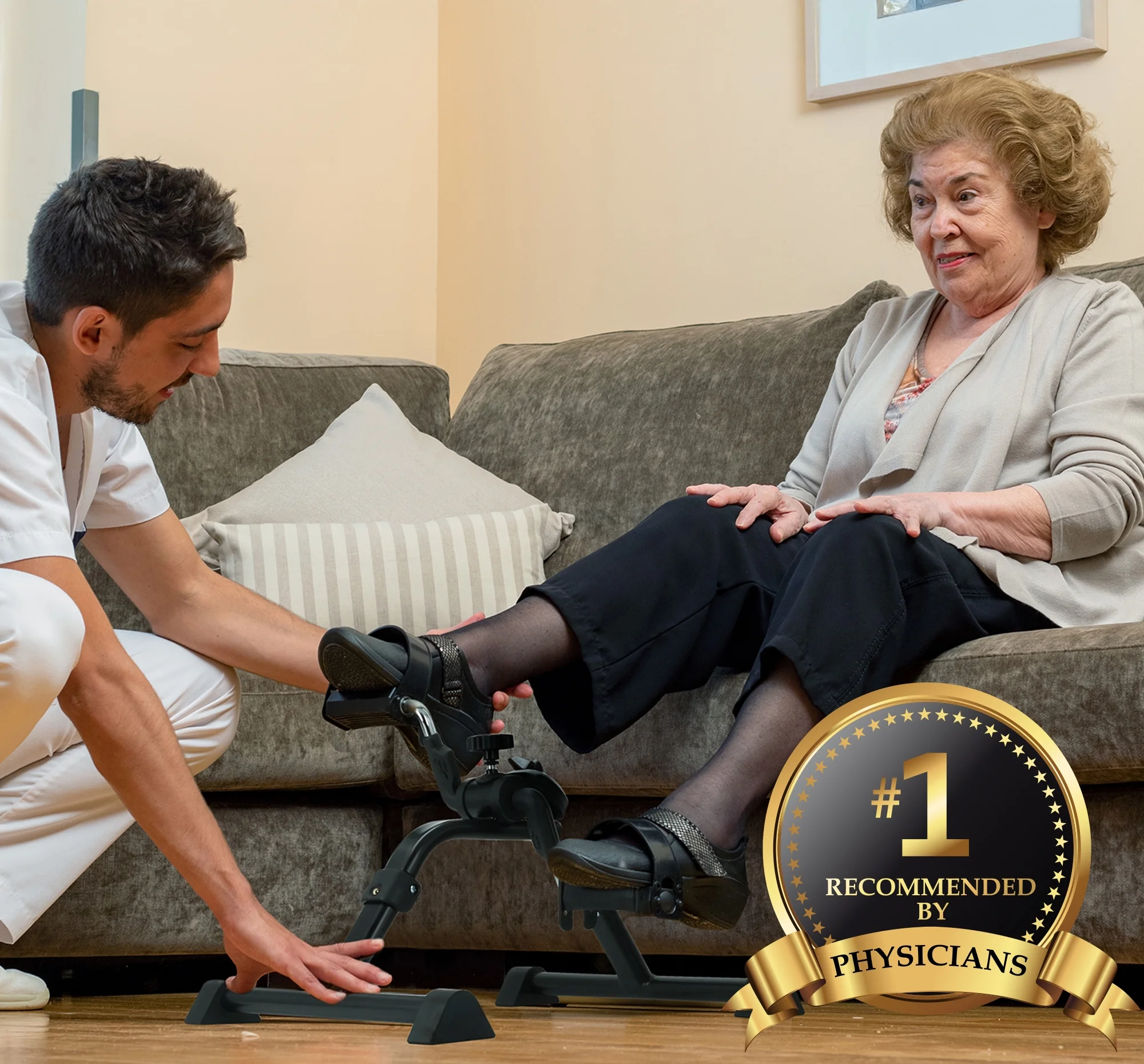 Vaunn Medical Folding Pedal Exerciser for Legs and Arms Workout - Image 4