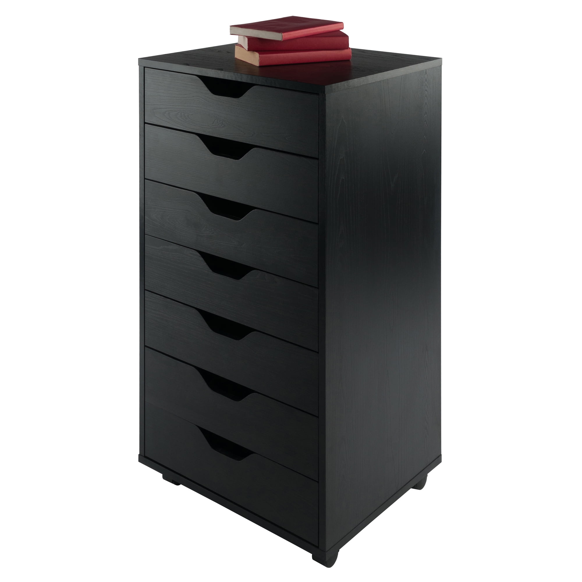 Winsome Halifax 7-Drawer Mobile Cabinet 20792, Black Finish - Image 10