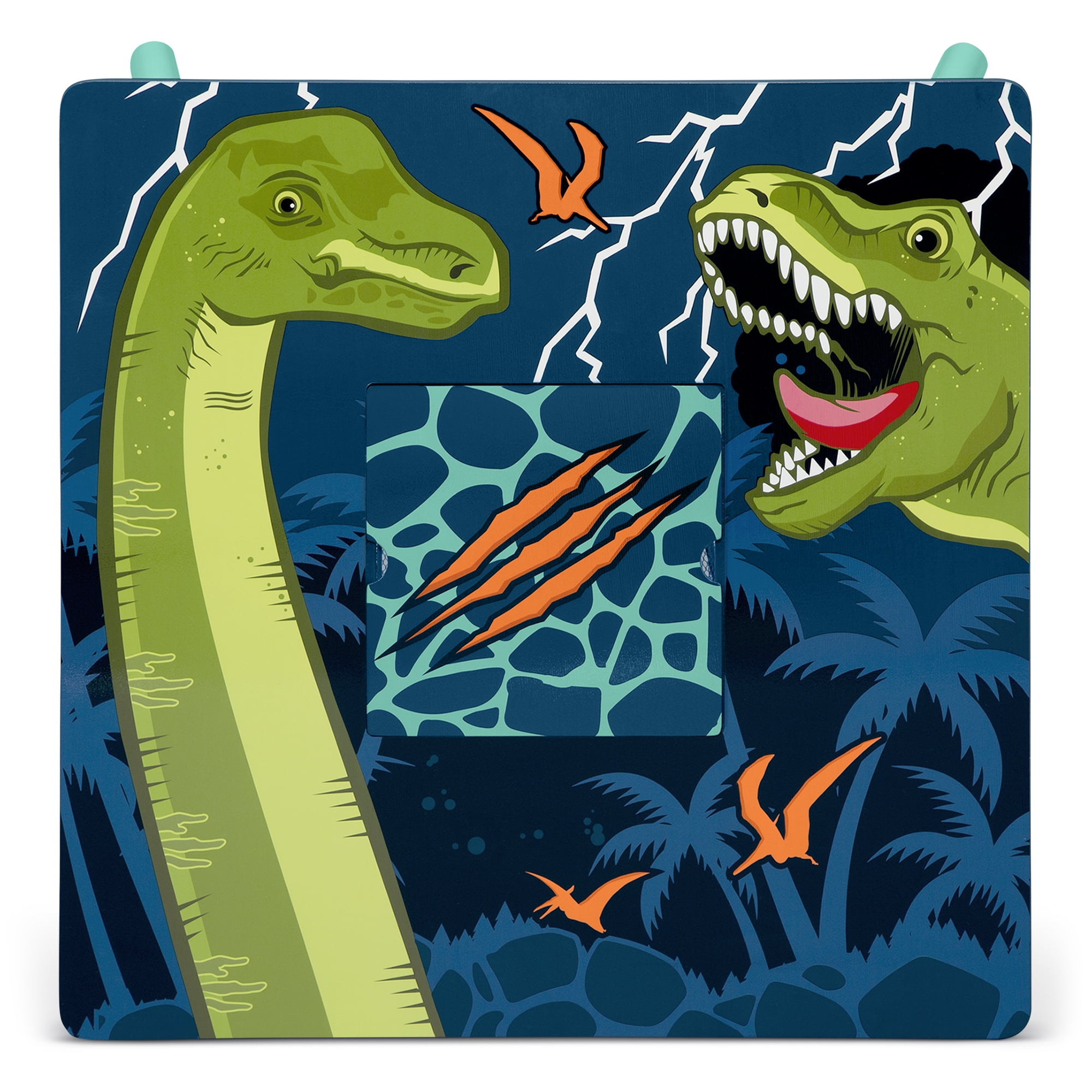 Delta Children Dinosaur Table and Chair Set With Storage (2 Chairs Included) - Greenguard Gold Certified, Blue/Green - Image 8