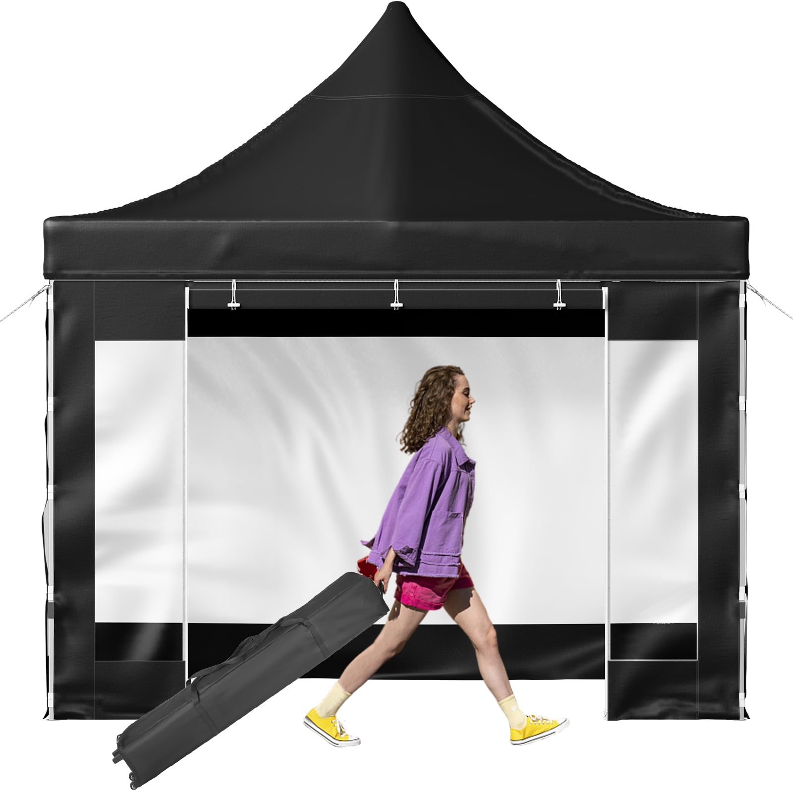 BENTISM 10' x 10' Instant Pop Up Gazebo Tent, Adjustable Height with UV Resistant - Image 3