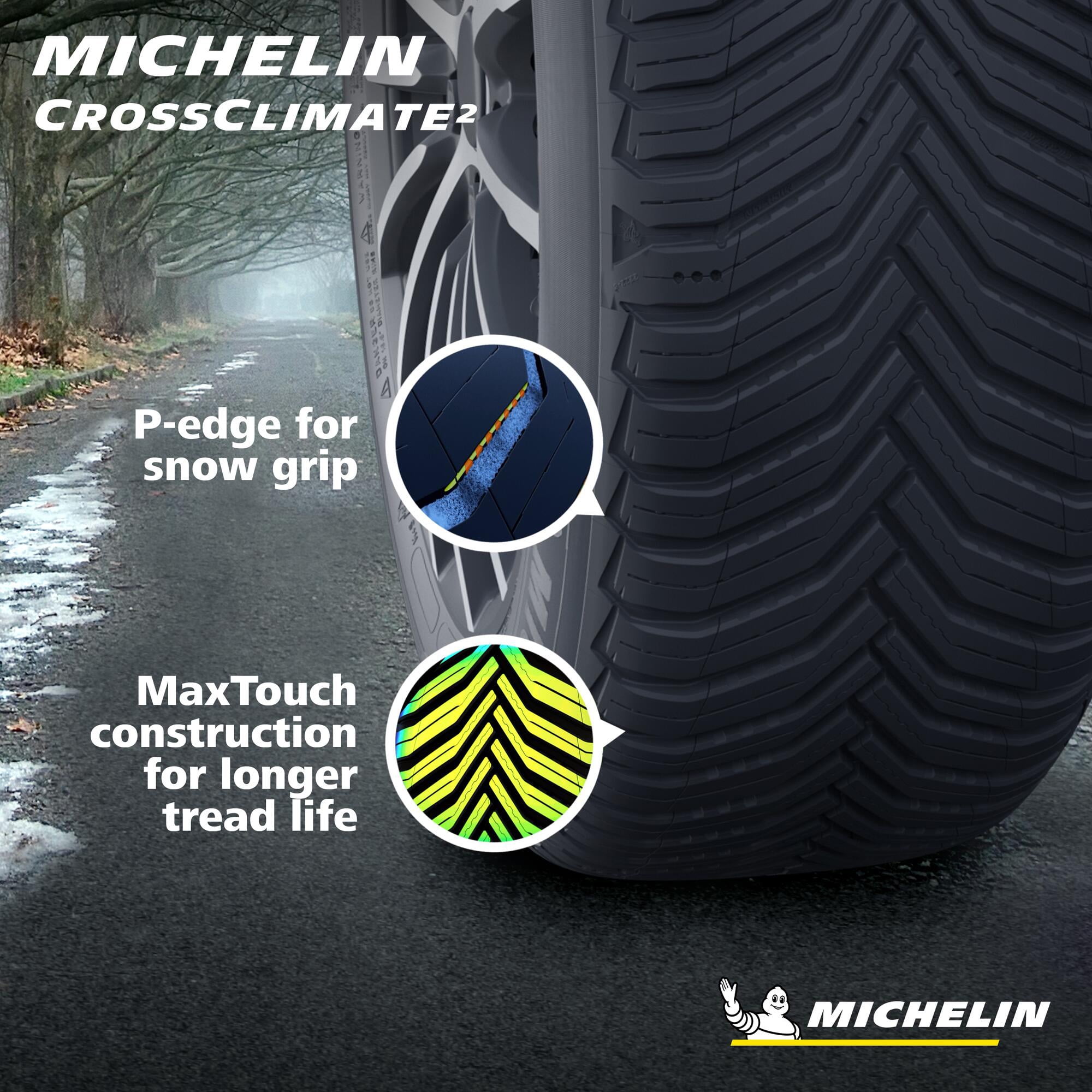 Michelin CrossClimate2 All-Season 225/40R18/XL 92V Tire - Image 3