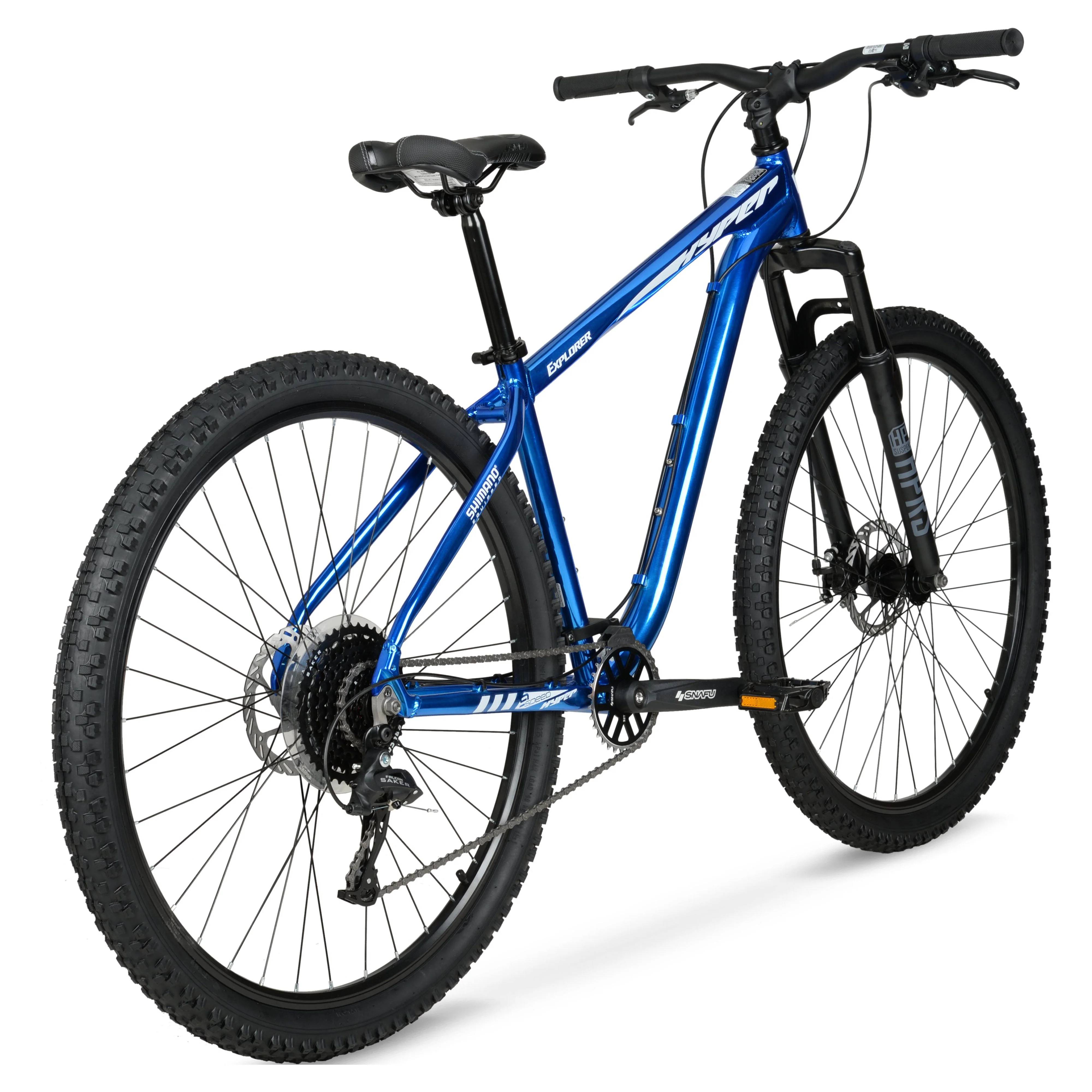 29" Hyper Bicycle Explorer Mountain Bike, 29" Wheels, Adults 14+ Years, Hard Tail, Blue - Image 5