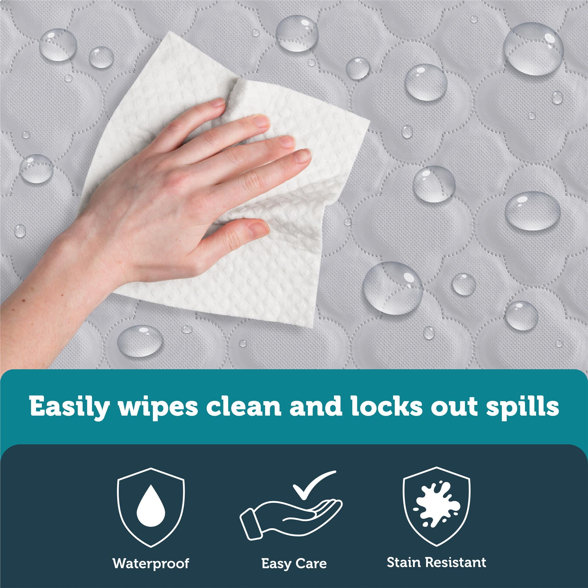 Safety 1st Grow with Me 5" Dual Sided 2-in-1 Antimicrobial Crib & Toddler Mattress, White Cloud - Image 13