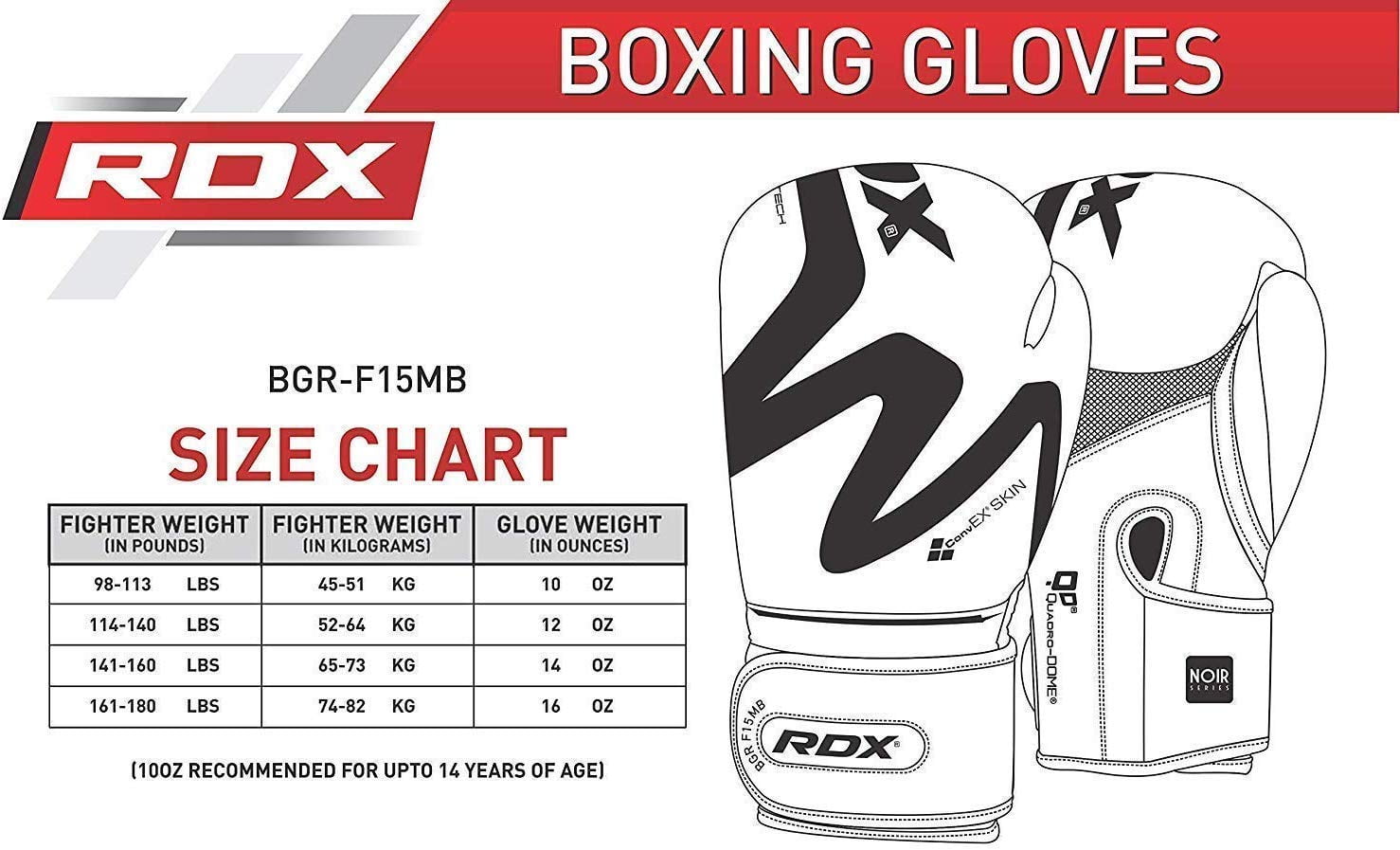 RDX Boxing Pads and Gloves Set, Matte Black Convex Skin Leather Hook and Jab Target Focus Mitts with Punching Gloves, 14oz - Image 4