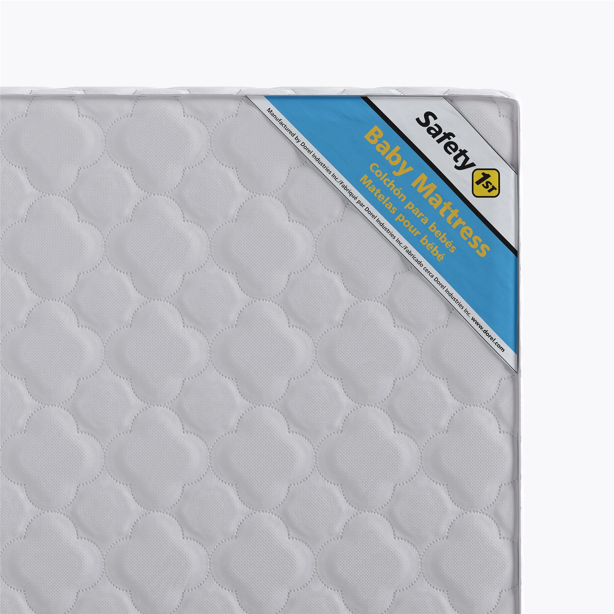 Safety 1st Grow with Me 5" Dual Sided 2-in-1 Antimicrobial Crib & Toddler Mattress, White Cloud - Image 3