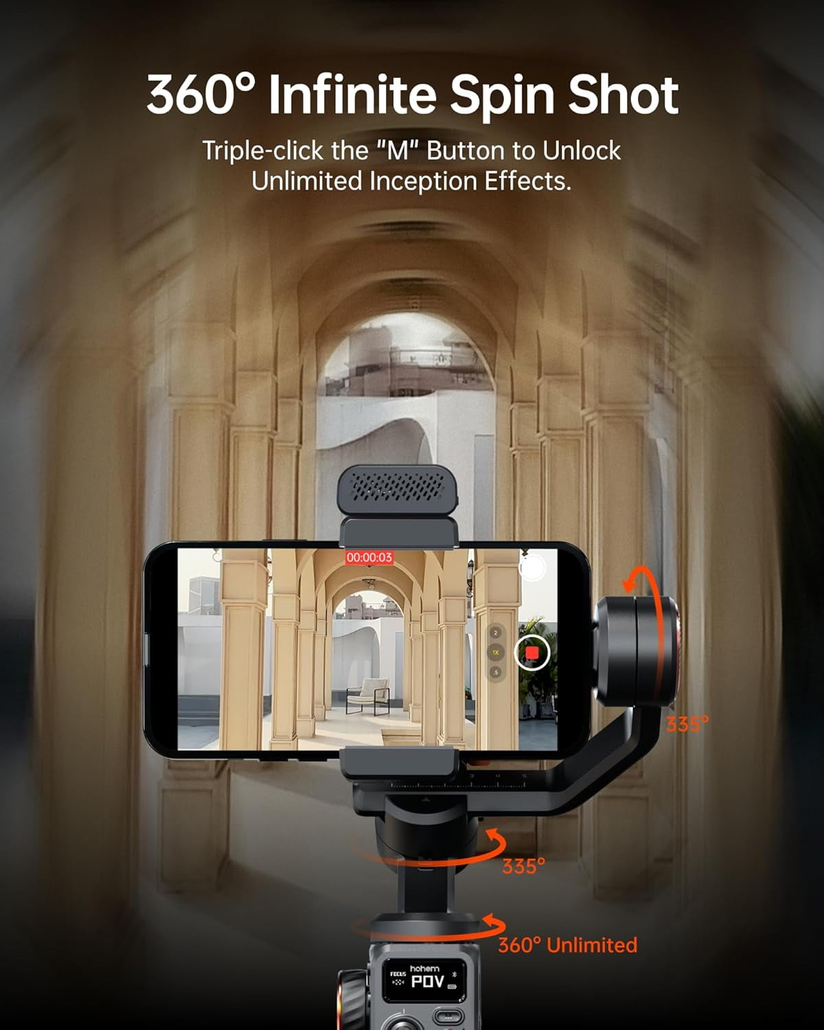 hohem iSteady M6 Kit 3- Smartphone Gimbal Stabilizer with AI Vision Sensor & with Tripod, Magnetic Design, Portable and Foldable for video recording - Image 8