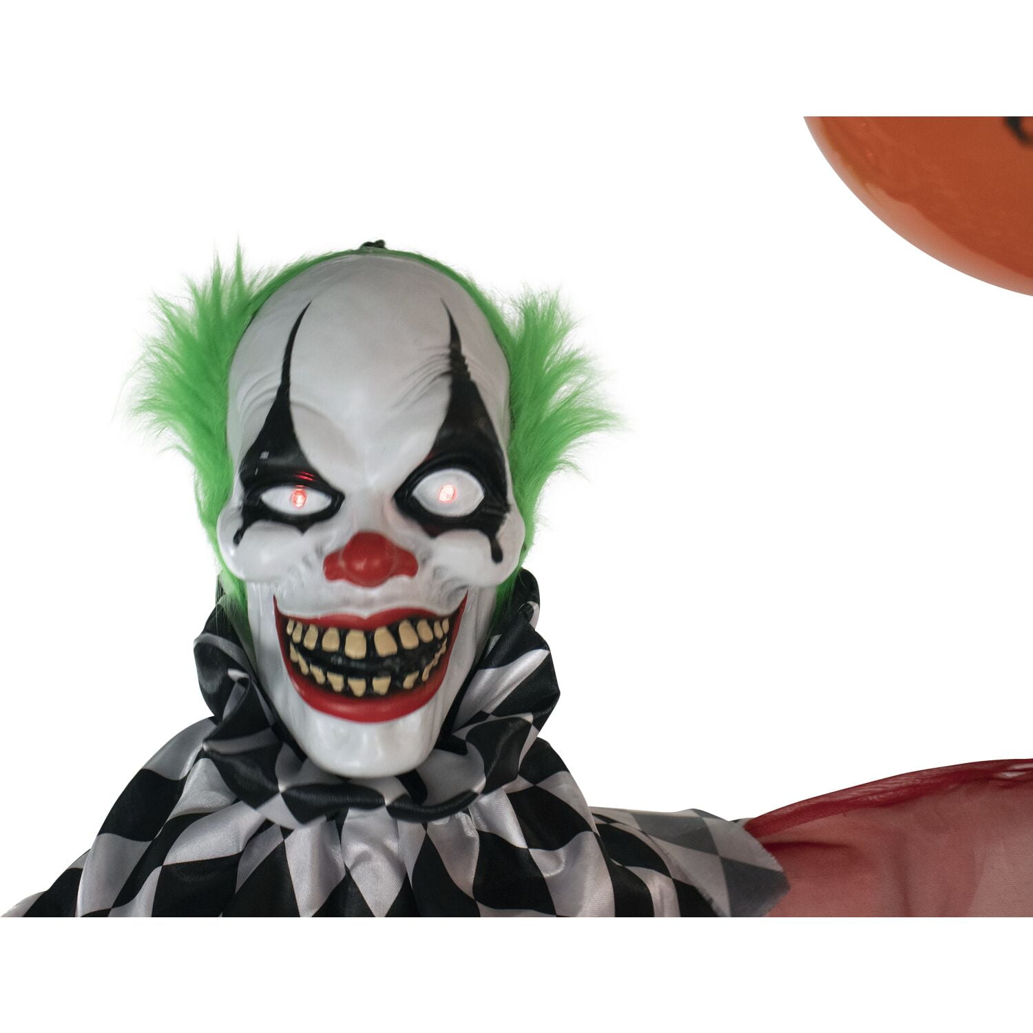 Haunted Hill Farm 5.9 ft Life-Size Animatronic Clown Halloween Decoration with Lights and Sound, HHCLOWN-7FLSA - Image 15