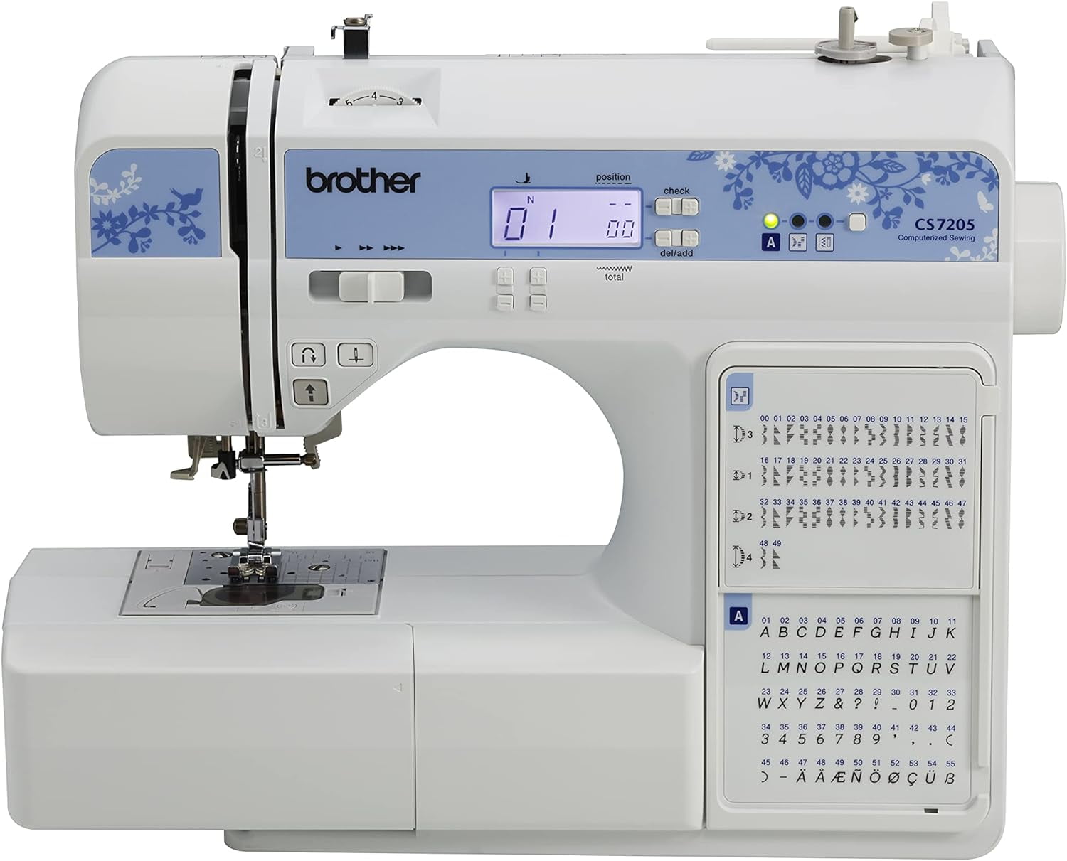 Brother CS7205 Computerized Sewing Machine with Wide Table, 150 Built-in Sewing Stitches, 1 Font, Wide Table, 11 Sewing Feet - Image 6