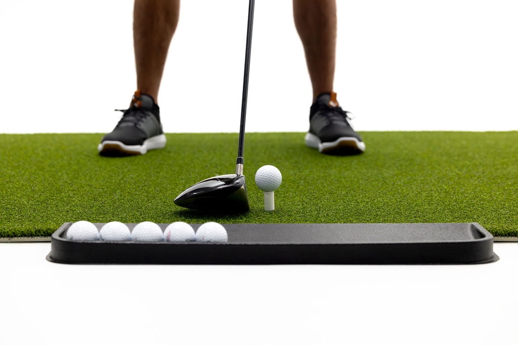 5' x 5' Golf Practice Mat - Premium Residential Golf Mat. (Limited Time -Bonus Ball Tray and 3 Rubber Tees Included!!) - Image 5