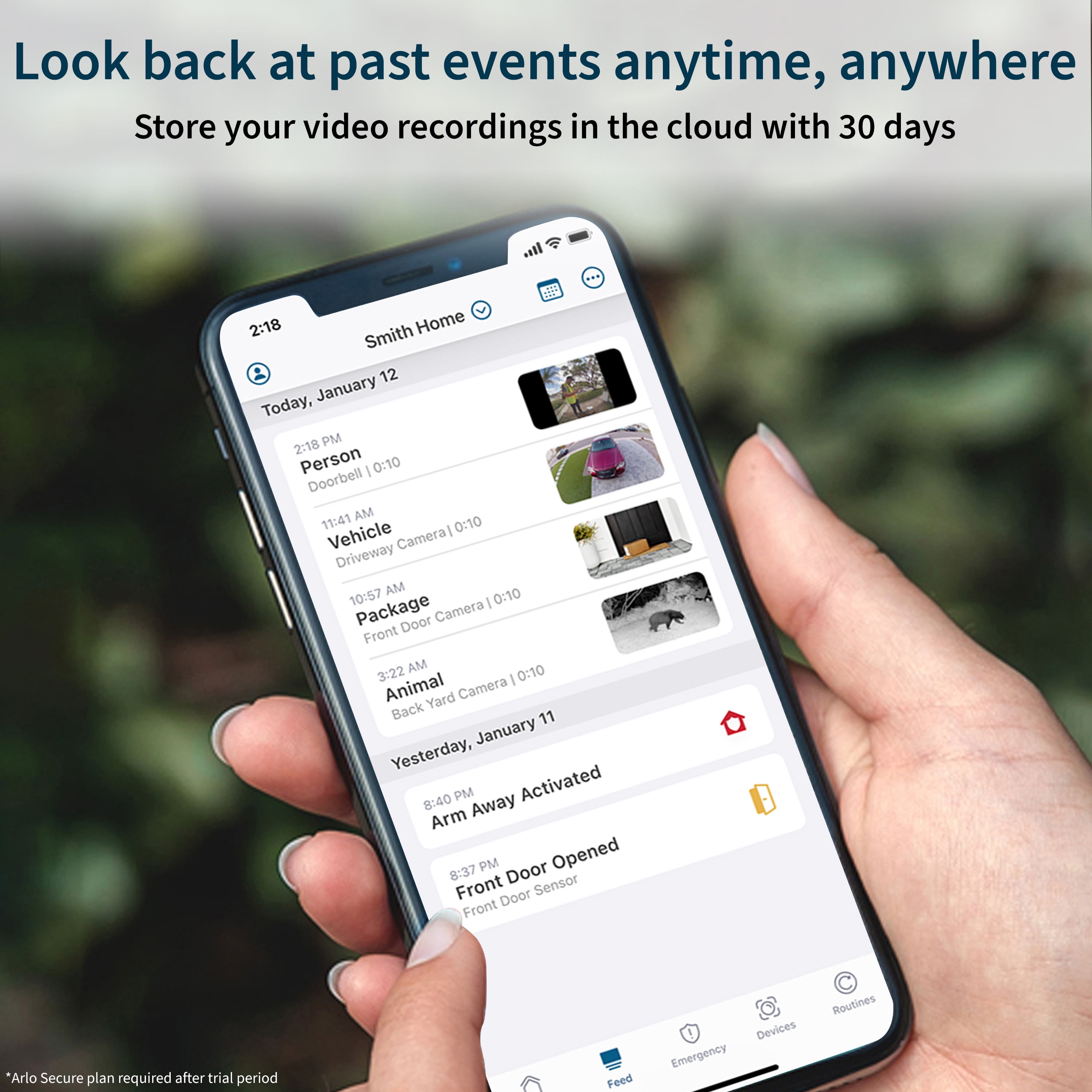 Arlo Essential Spotlight Camera - 3 Pack - Wireless Security, 1080p Video, Color Night Vision, 2 Way Audio, White - VMC2330 - Image 7