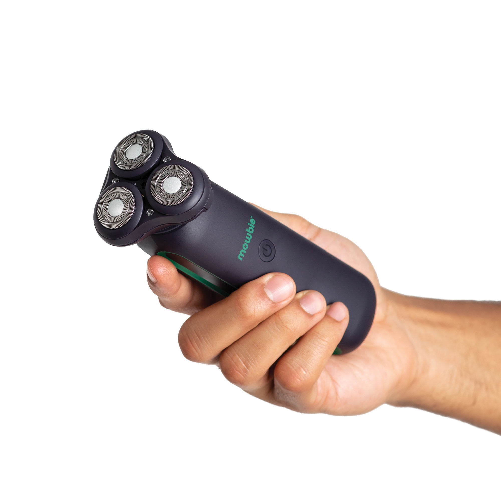 mowbie Light Stimulation Rotary Shaver, Male Electric Shaver, Waterproof, Green LED - Image 7