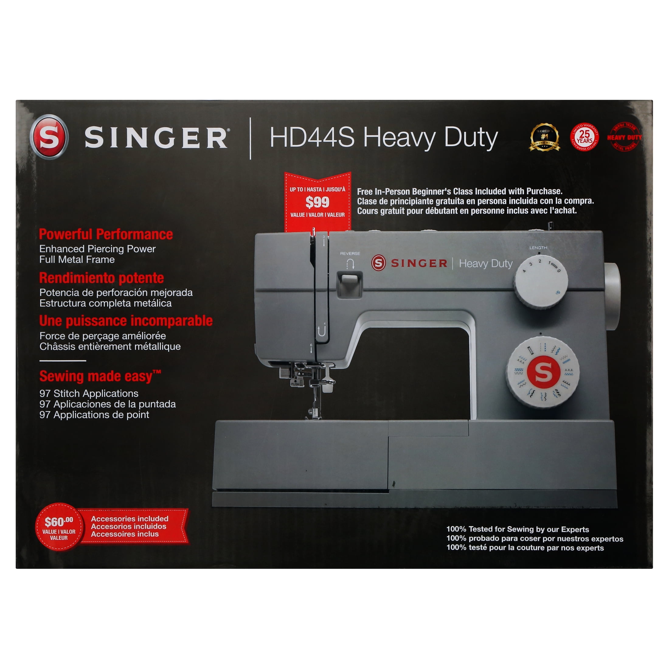 SINGER Heavy Duty 44S Sewing Machine with Accessories, 23 Built in Stiches deliver 97 Stitch Applications, 1100 Stitches/min, Powerful Performance, Great for All Projects & Fabrics - Image 3