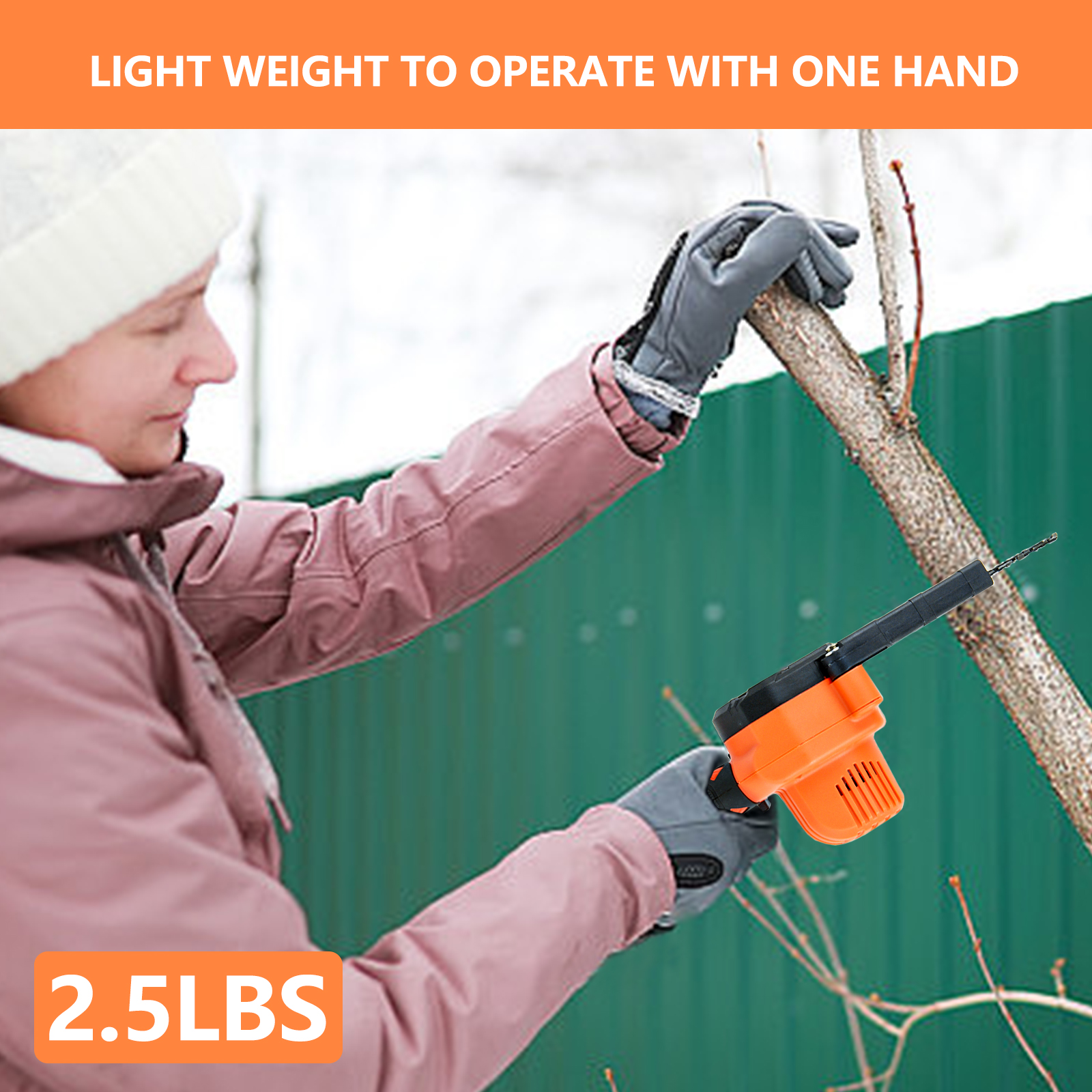 Ziss 4-Inch+6-Inch Mini Chainsaw Kit with 3 Rechargeable Batteries, Portable Electric Cordless Handheld Chain Saw for Tree Branches, Courtyard, Household and Garden - Image 9