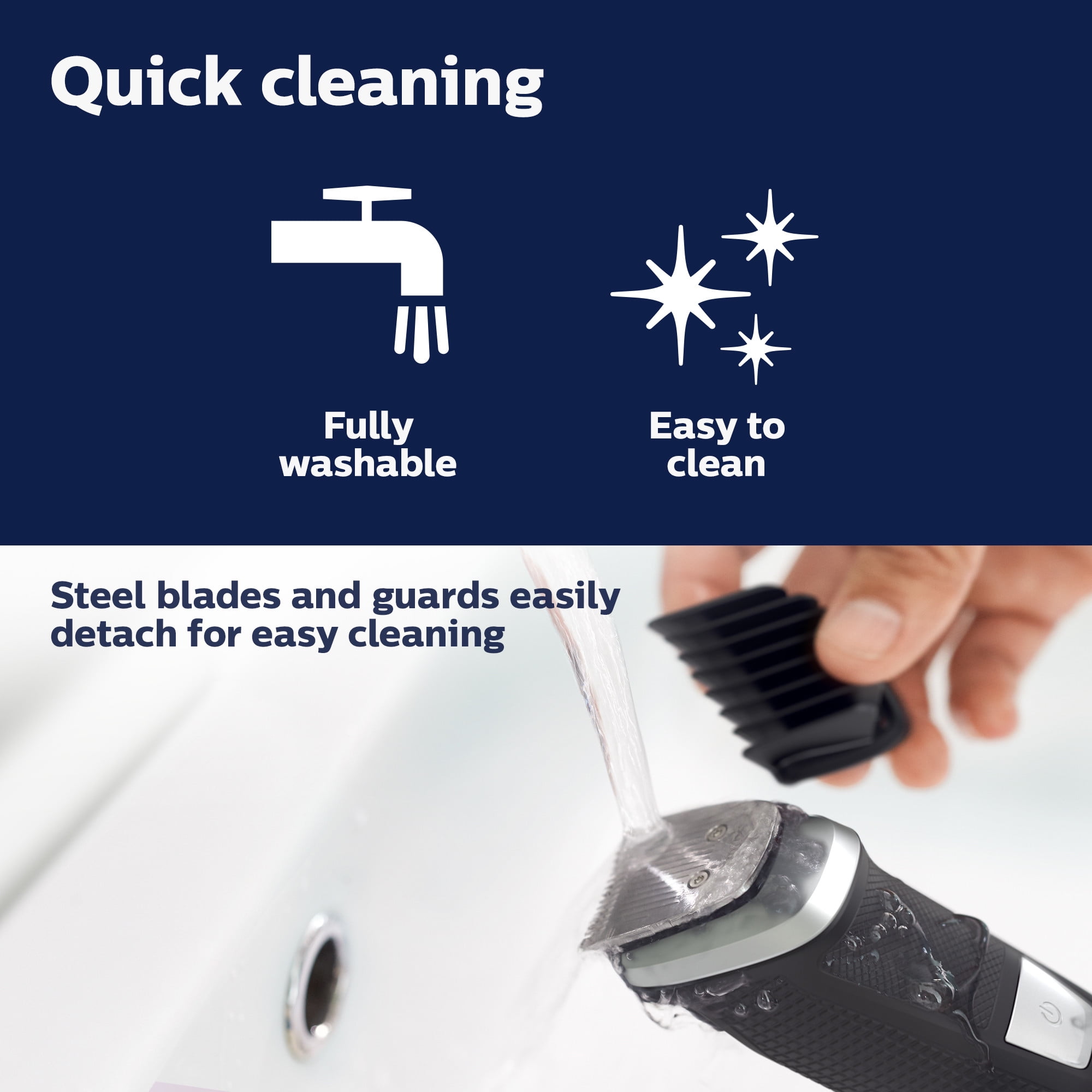 Philips Norelco Multigroom Series 5000 (MG5750/49) 18 Piece, Beard Face, Hair, Body Hair Trimmer For Men - No Blade Oil - Image 4