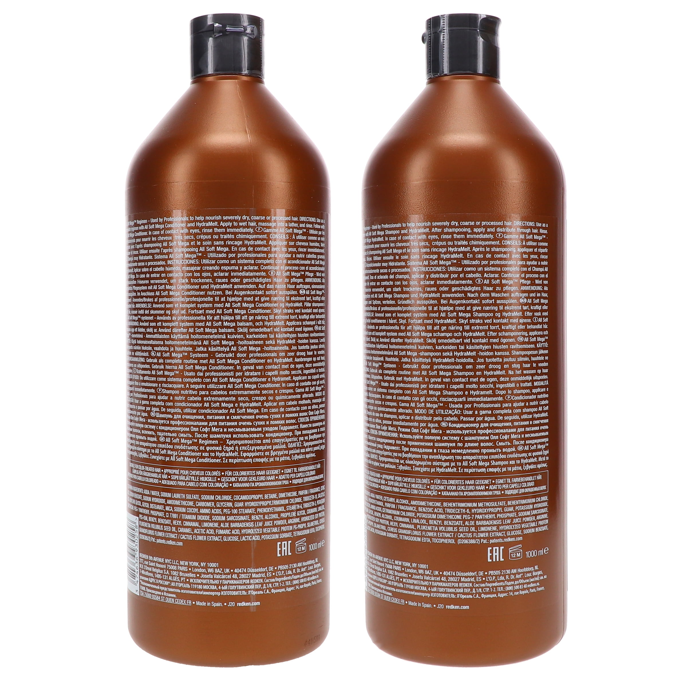 Redken All Soft Mega Shampoo & Conditioner, 33.8 oz COMBO PACK - Image 3