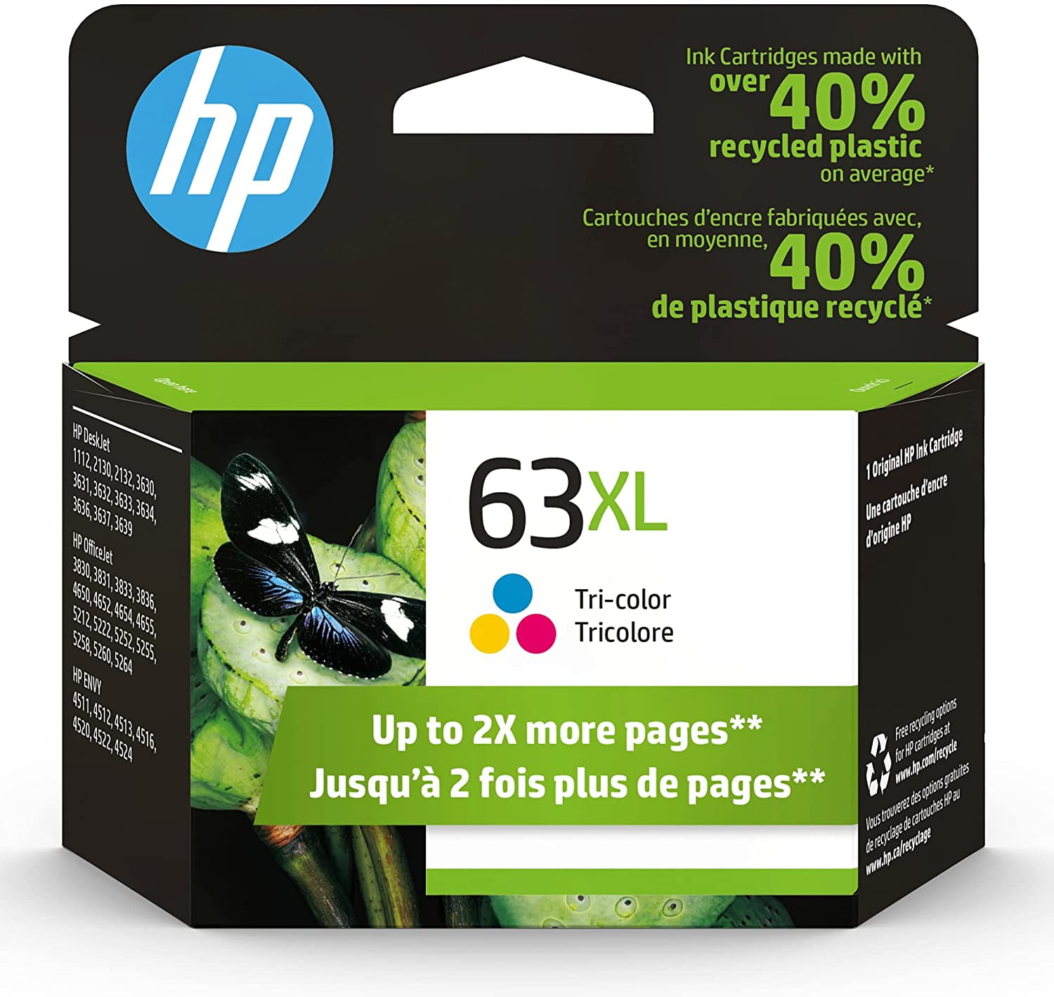 HP 63XL High Yield Original Ink Cartridge (Black, Cyan, Magenta and Yellow) - Image 4