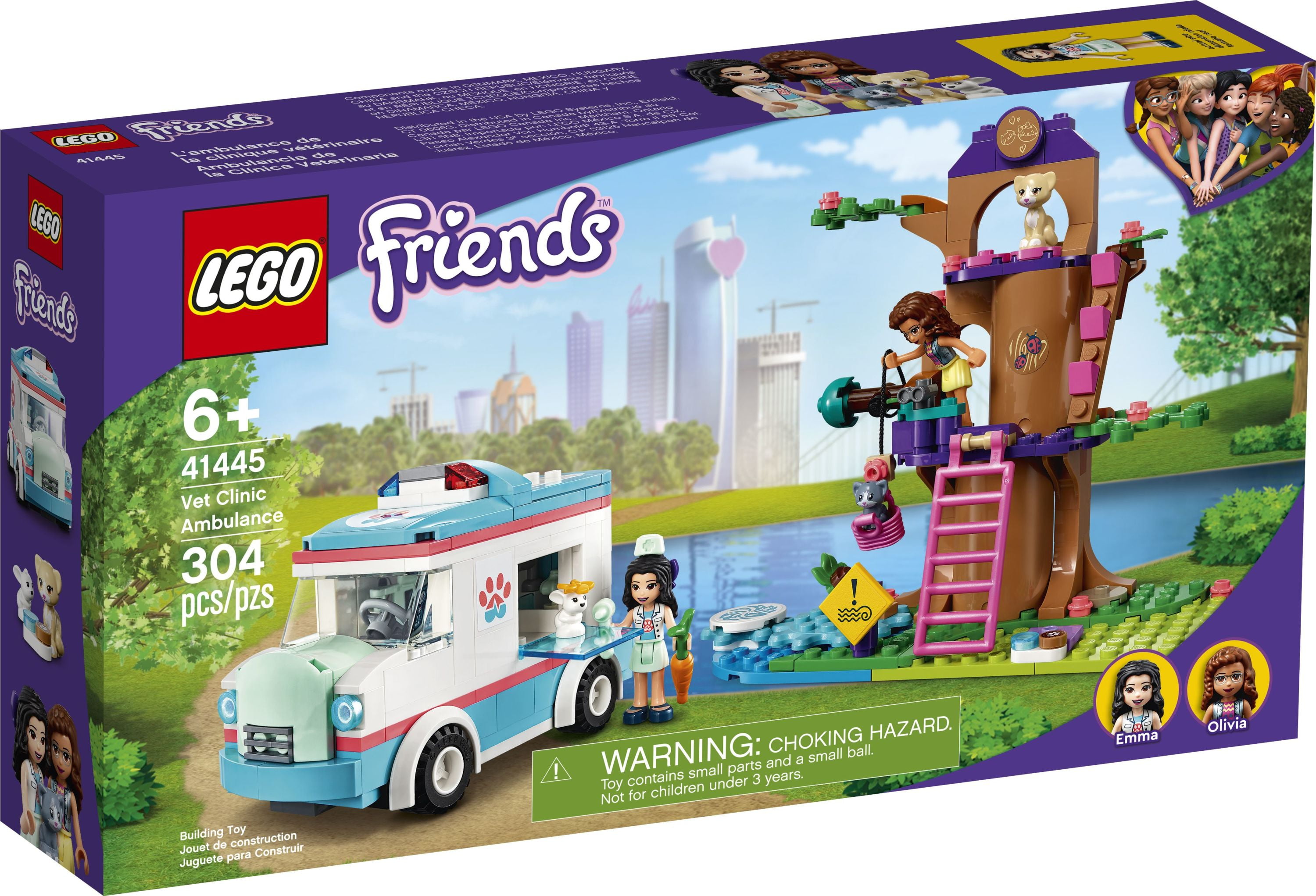 LEGO Friends Vet Clinic Ambulance 41445 Building Toy for Kids Who Love Animals (304 Pieces) - Image 5