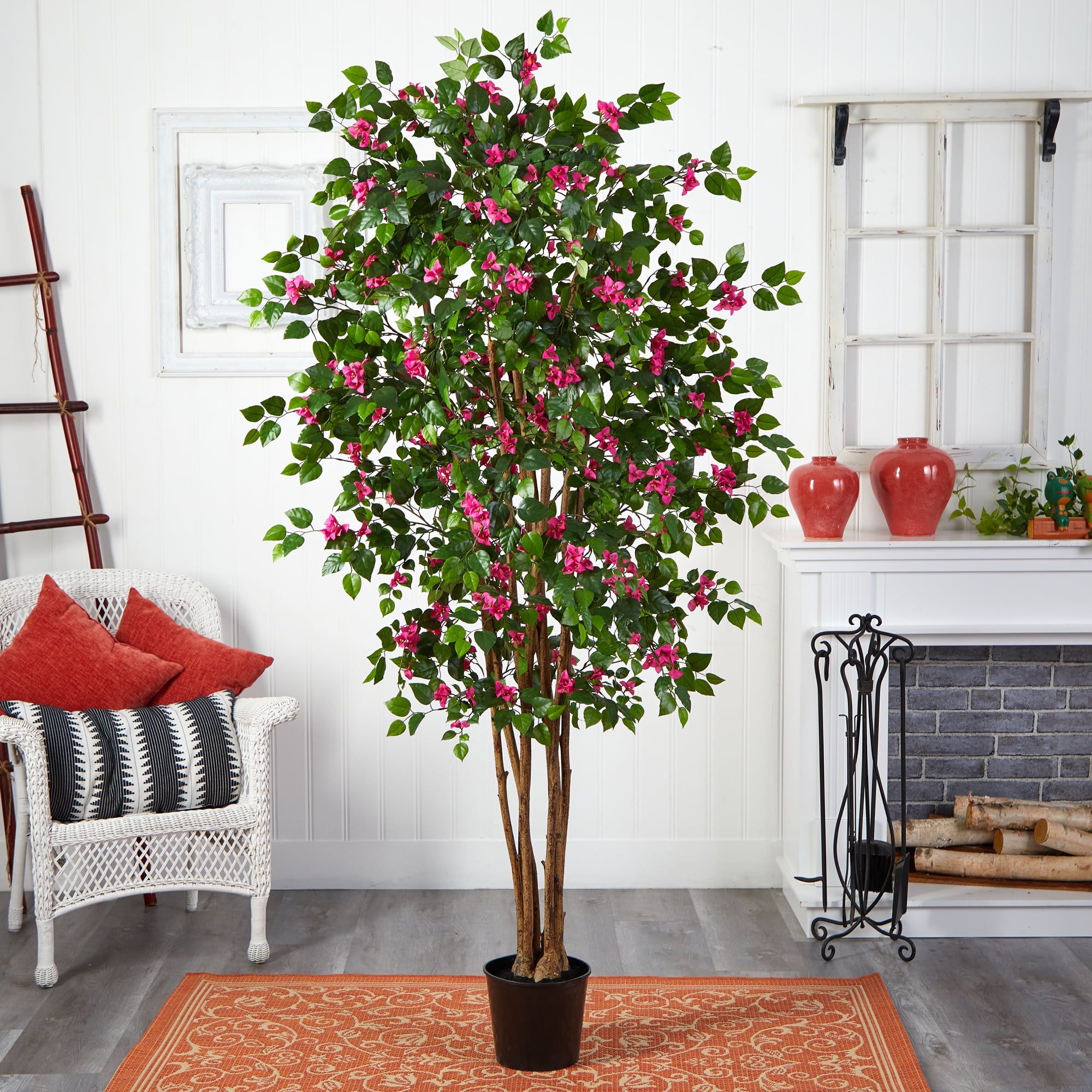 Nearly Natural 6ft. Bougainvillea Silk Tree, Beauty - Image 2