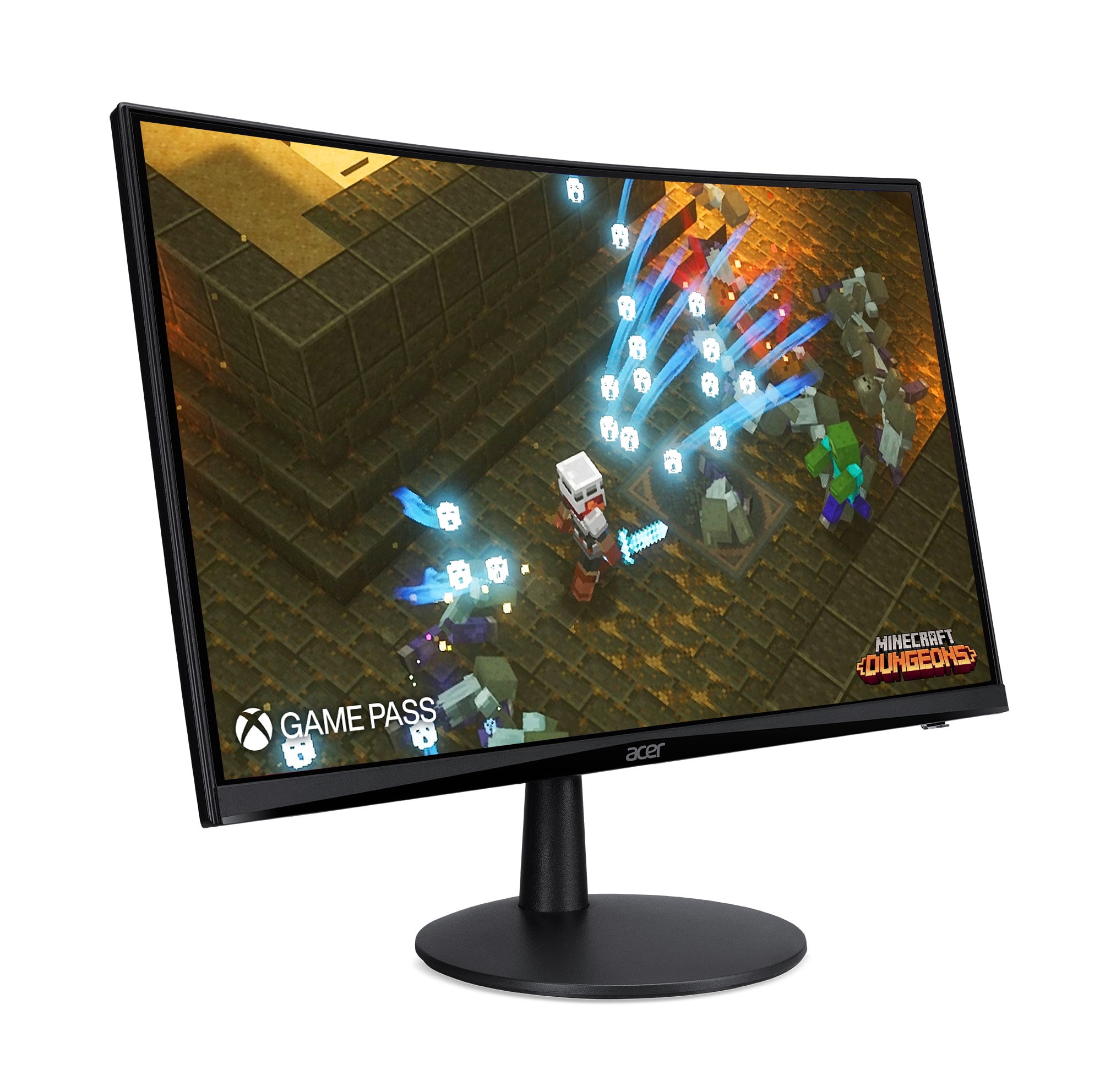 Acer Nitro 23.6" inch Curved Full HD Gaming Monitor (New) - Black (ED240Q Sbiip) - Image 3