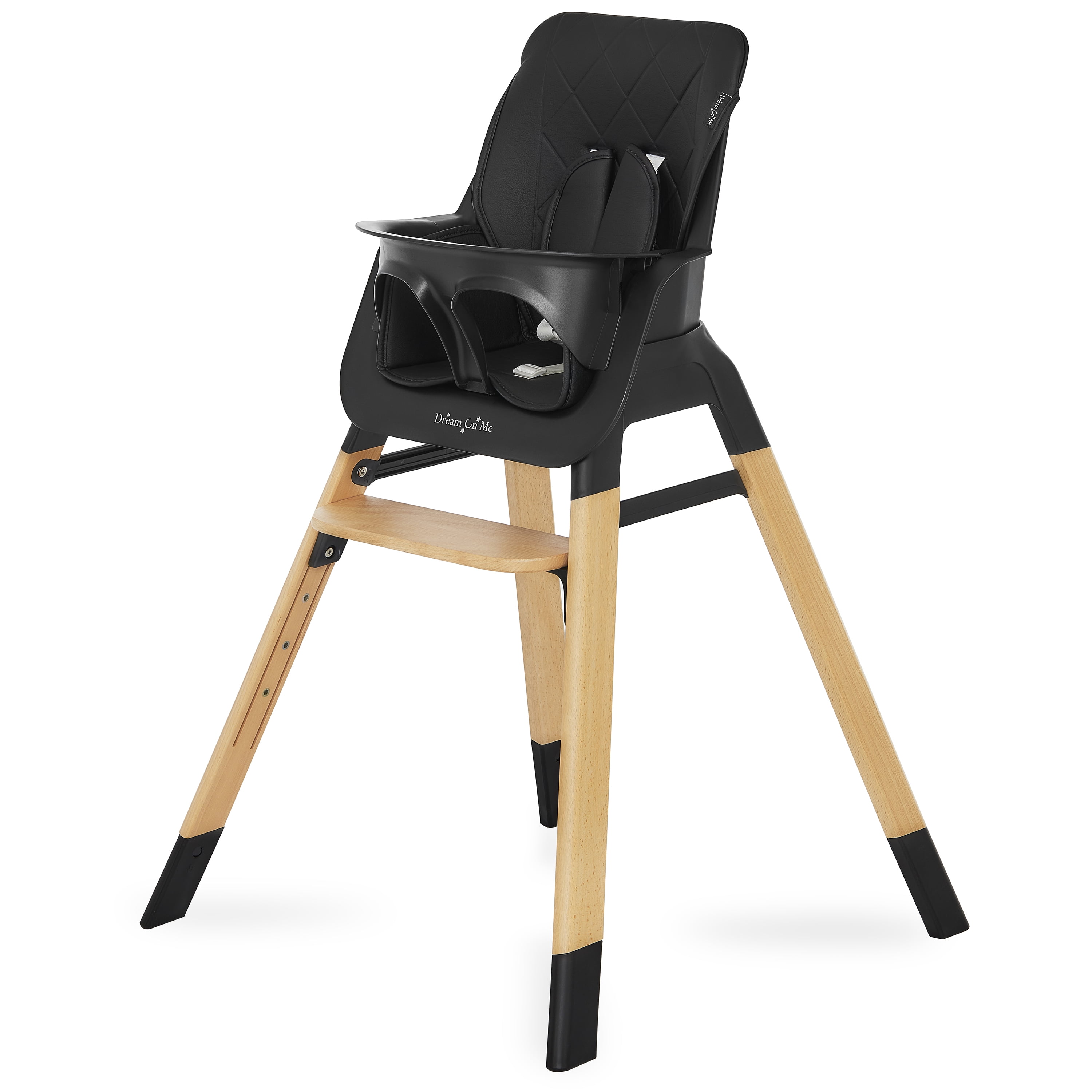 Dream on Me Nibble Wooden Highchair | Compact High Chair | Light Weight | Portable |Removable Seat Cover I Adjustable Tray I Baby and Toddler - Image 4