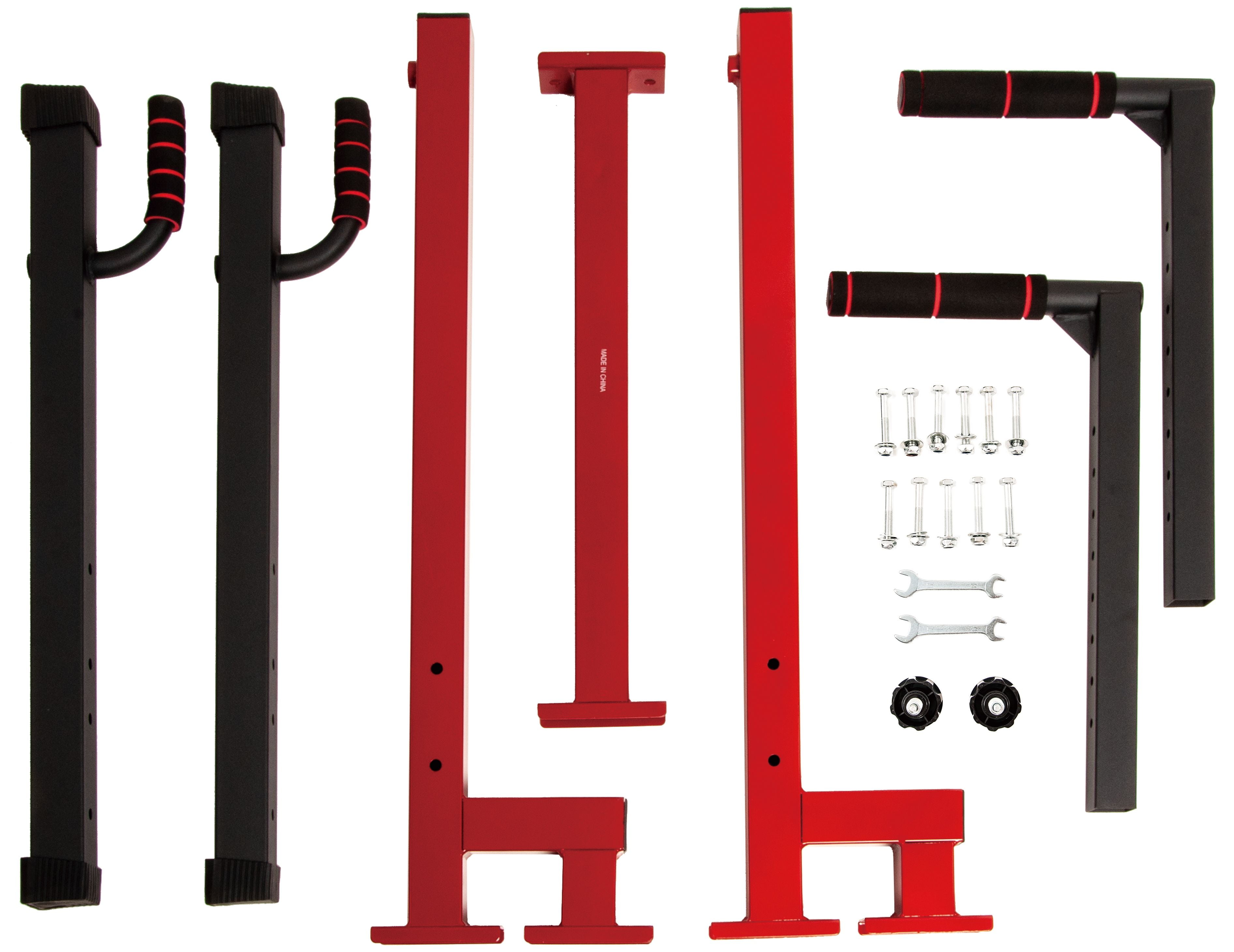 BalanceFrom Multi-Function Dip Stand Dip Station Dip bar with Improved Structure Design, 500-Pound Capacity - Image 4