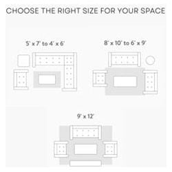 SAFAVIEH Luxor Jerri Abstract Distressed Area Rug, Ivory/Blue, 5'3" x 7'7" - Image 5